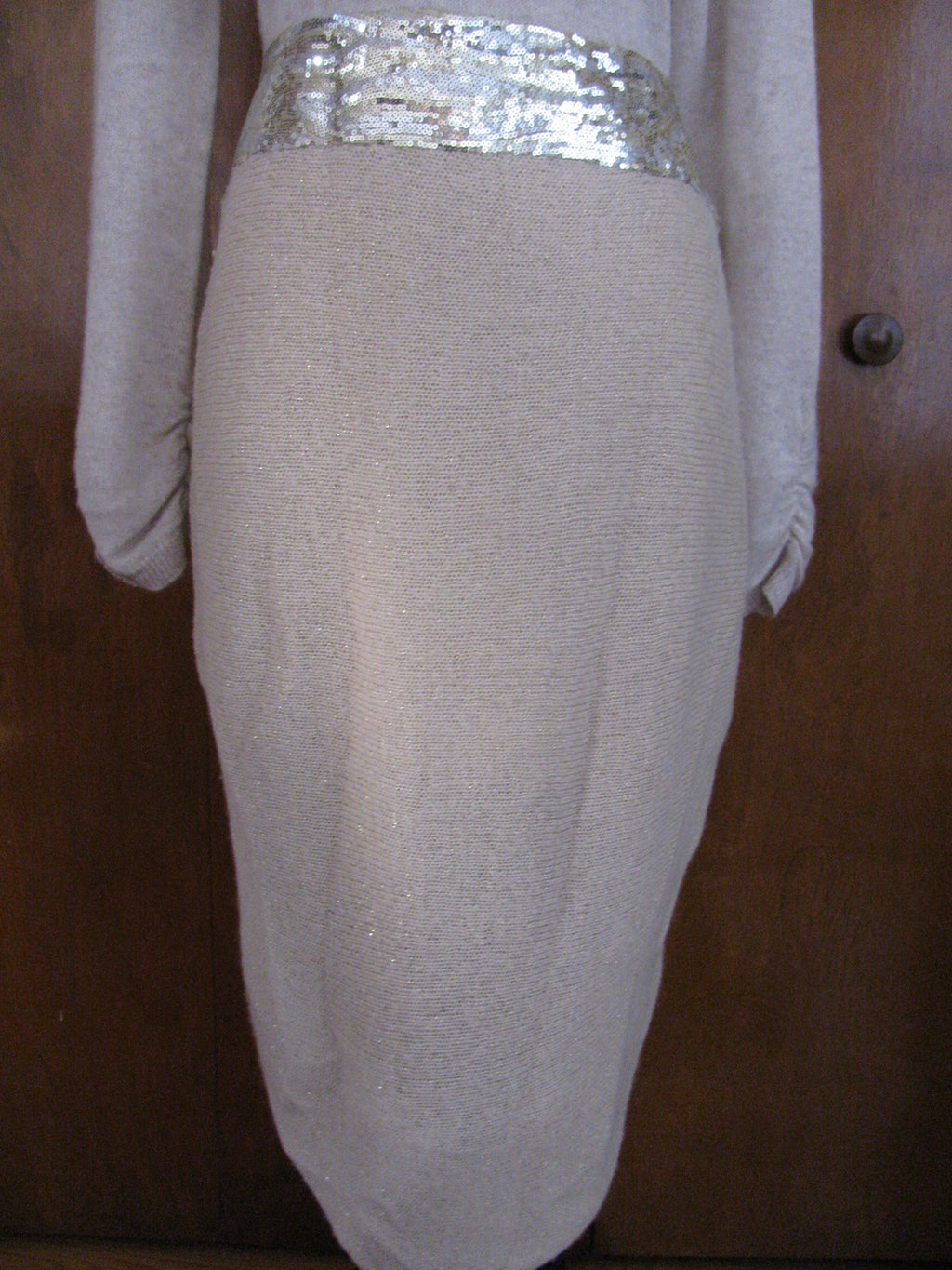 Free People Womens Ivory Assymetric Embelished Women's Skirt Size 1SZ Fits Large