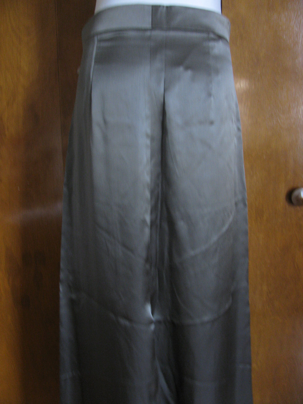 Theyskens Theory Theyskens Paige women silk silver steel dress pants 2 New W/Tag
