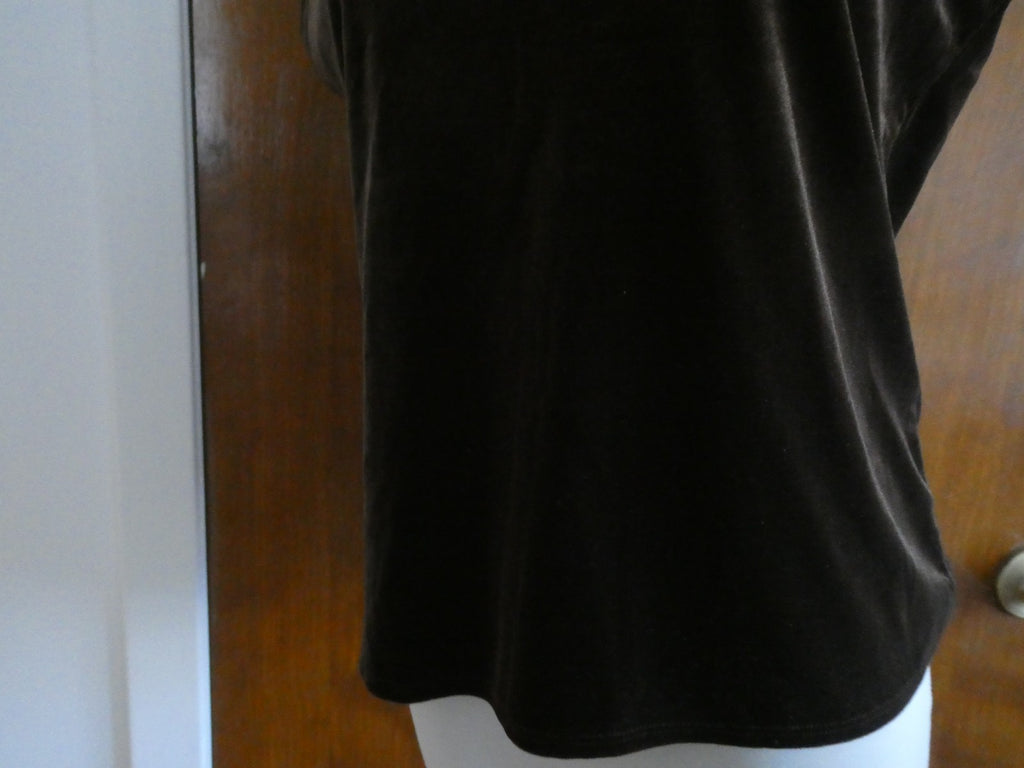 Sport women's brown velour top size Medium