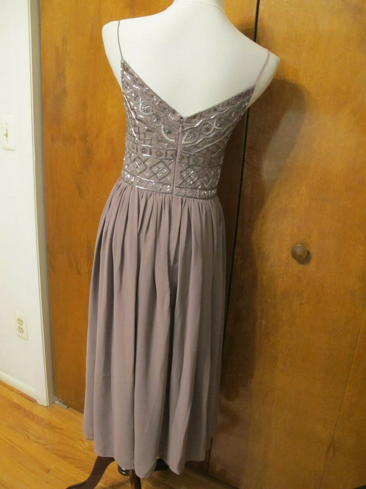 Anthropologie BHLDN Bristol Formal Dusty Purple Prom Graduation Dress 6 (fits 4)