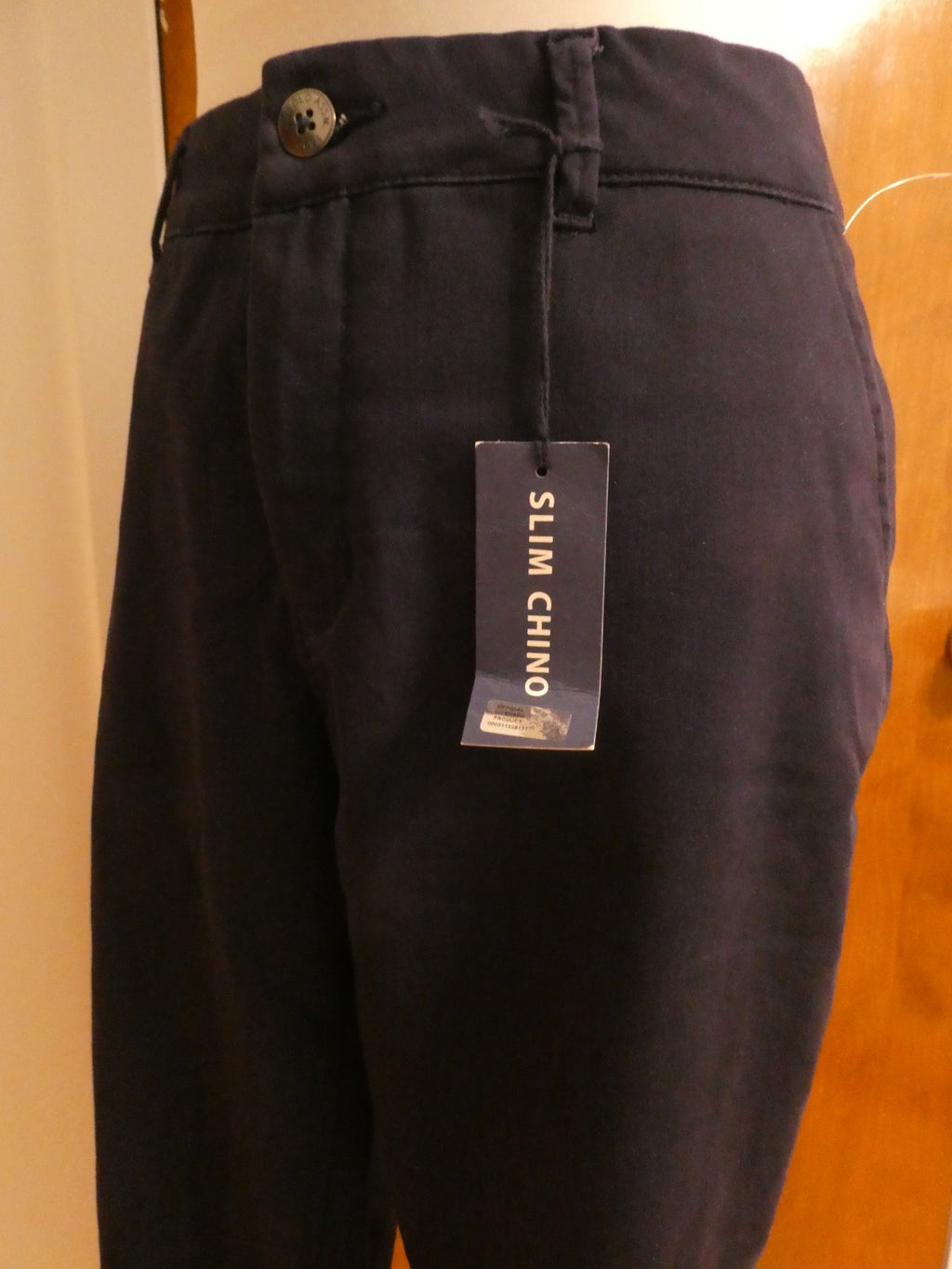 U.S. POLO ASSN. Women Navy Mid Rise Relax Fit Denim Slim Chino Pant 16 (fits 14)