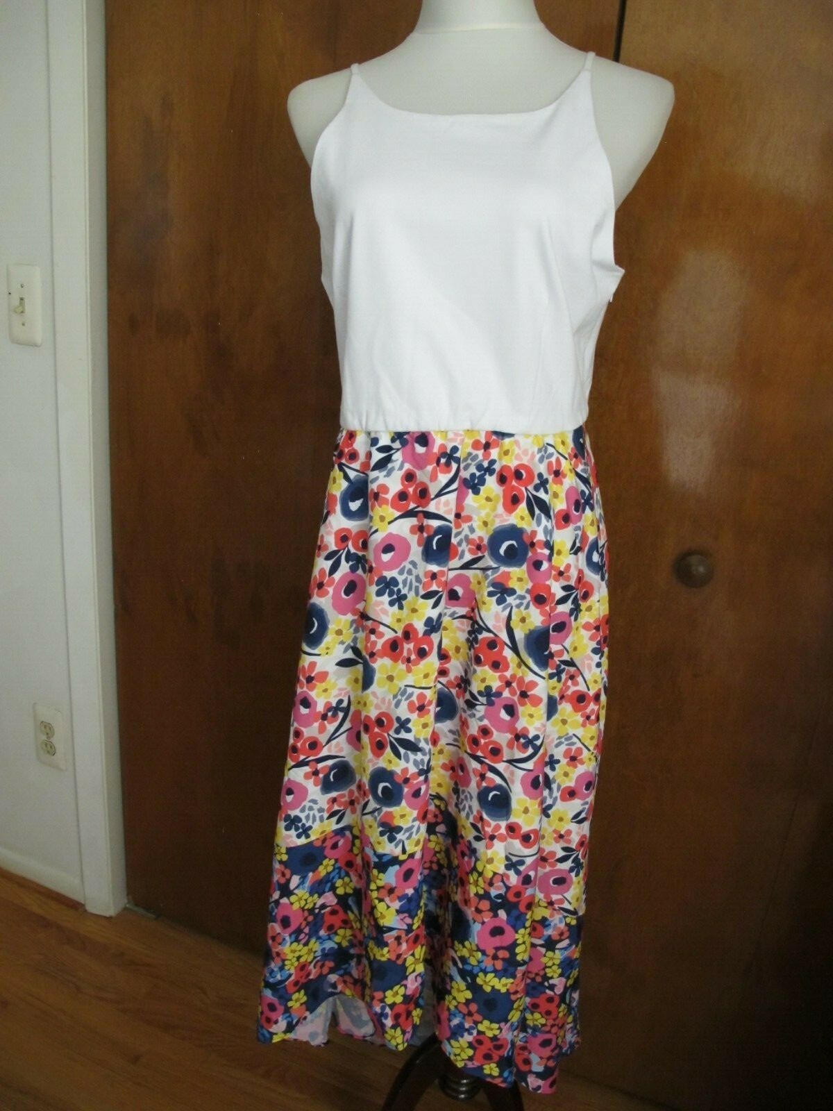  Anthropologie Hutch women’s multicolor lined Asymmetric dress size large New