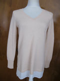 Bloomingdale’s women’s beige nude cashmere sweater Size XS, XL