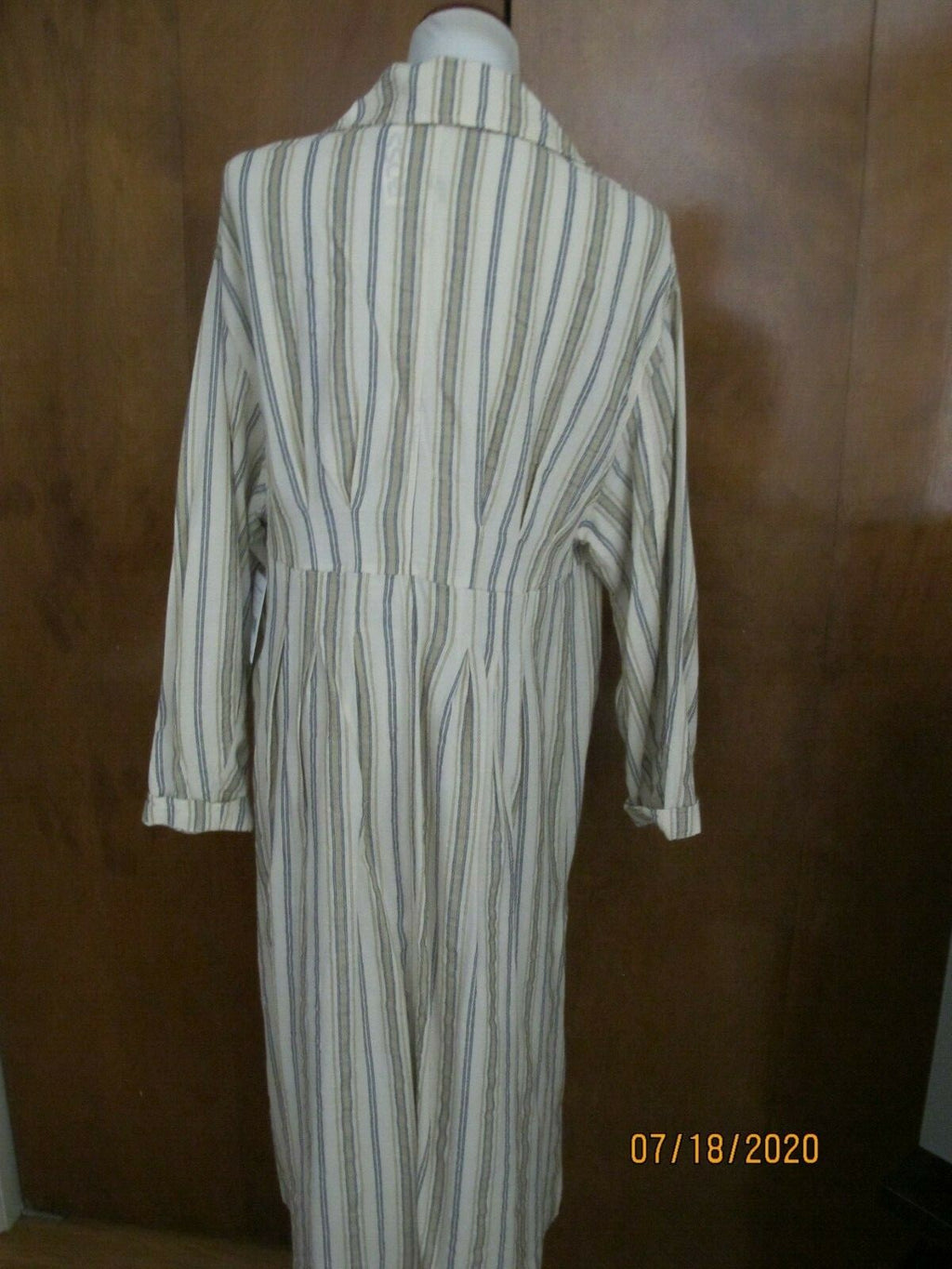 Free People Women's Sweet Melody Stripe Trench Coat Duster Xsmall (fits medium)