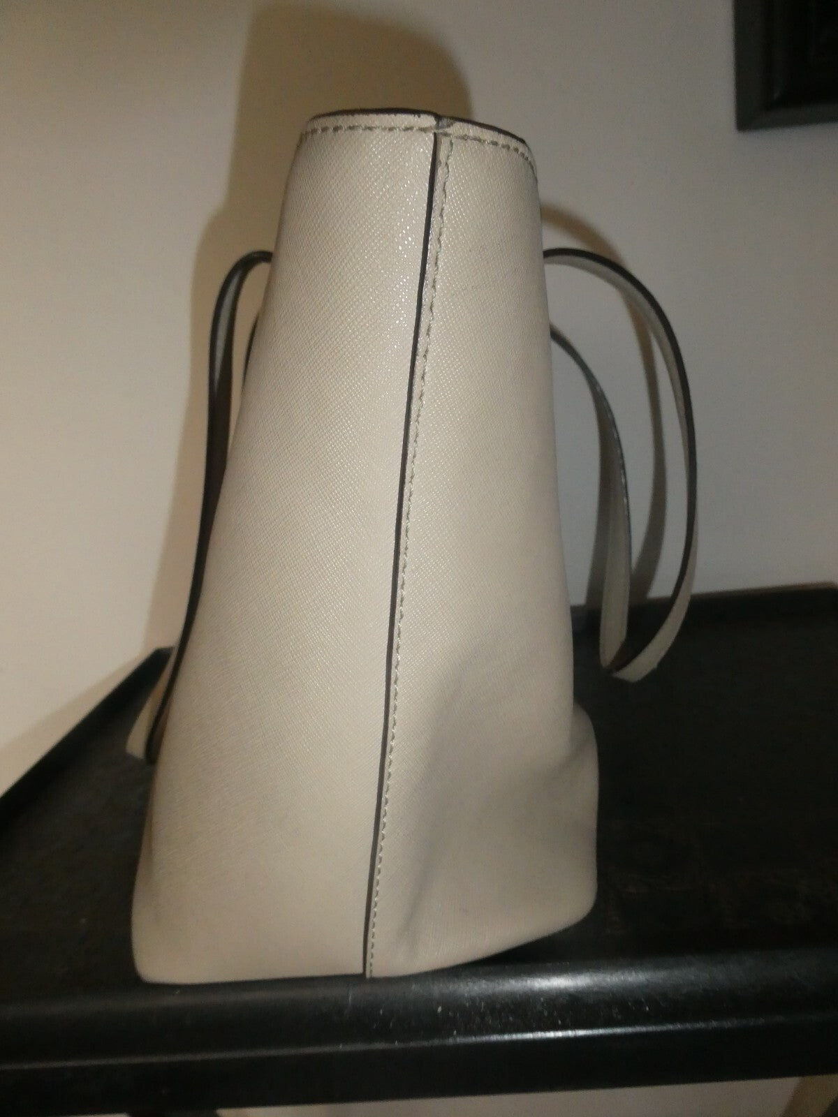 Kate Spade Women’s Cow Leather Shoulder Bag Purse Handbag Gray Large