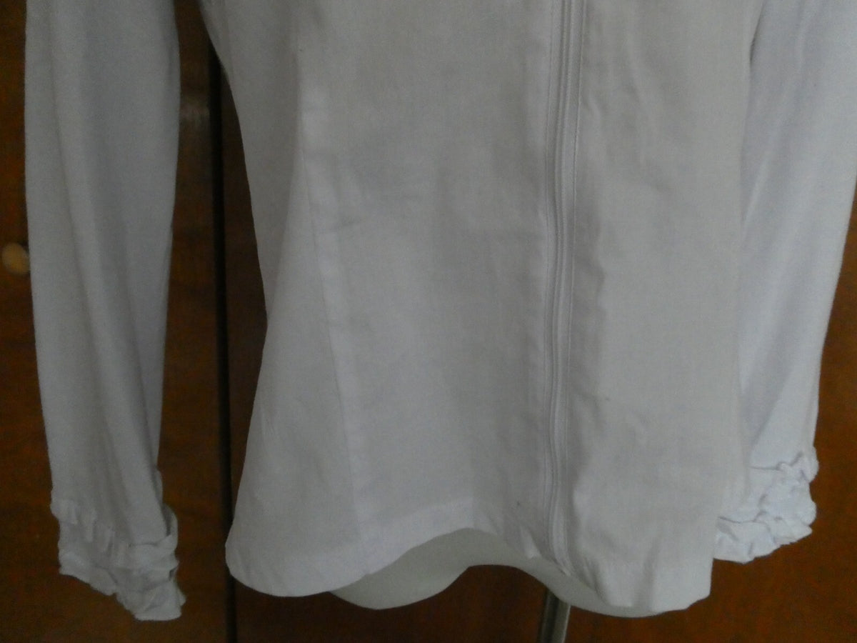 Kenar Women's Cotton Detailed Long Sleeves Tunic Top Blouse Size Large