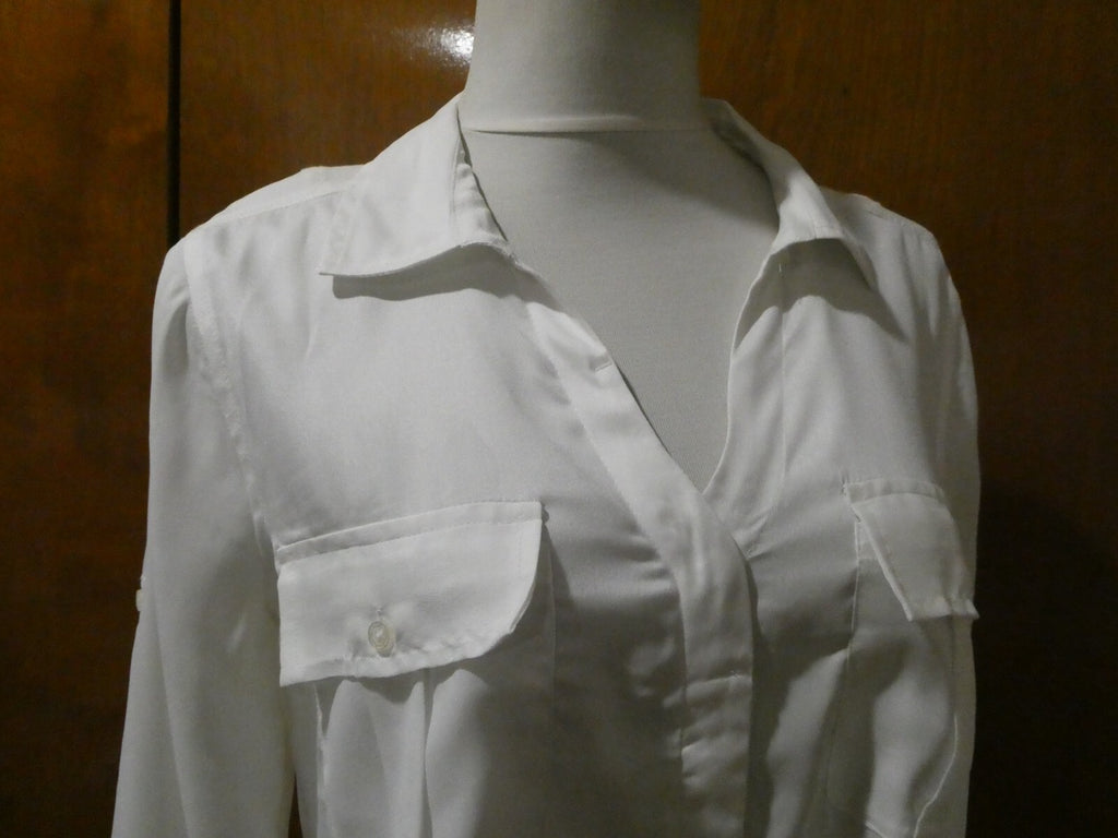 Calvin Klein Jeans women’s white stylish soft tunic top size Medium