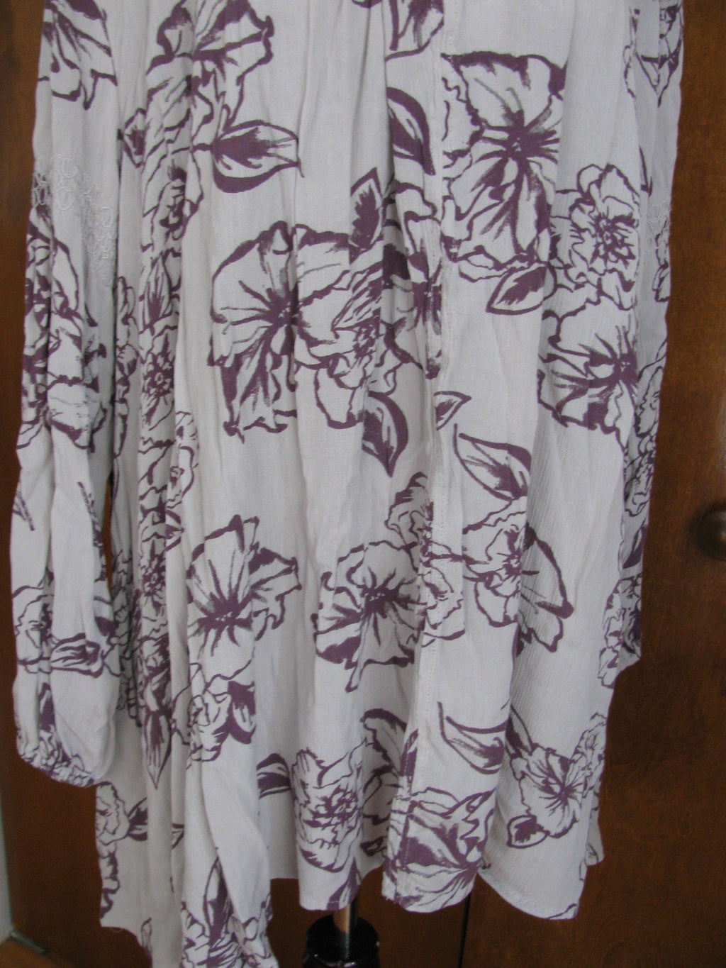 Free People women's cloud combo tunic top rayon size Large 