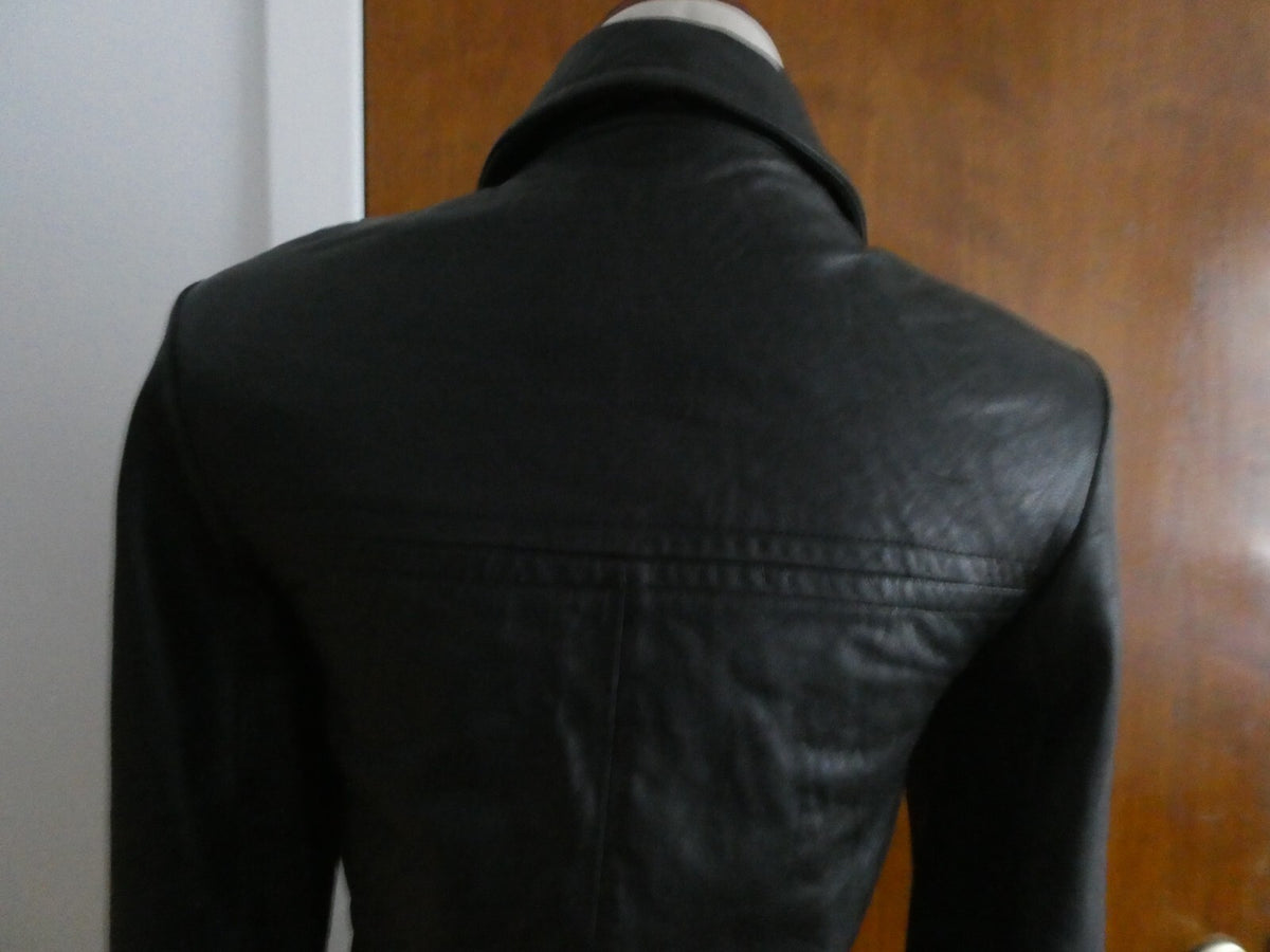 Kenneth Cole Reaction Women's Black Soft Leather Jacket/Coat P (XS)