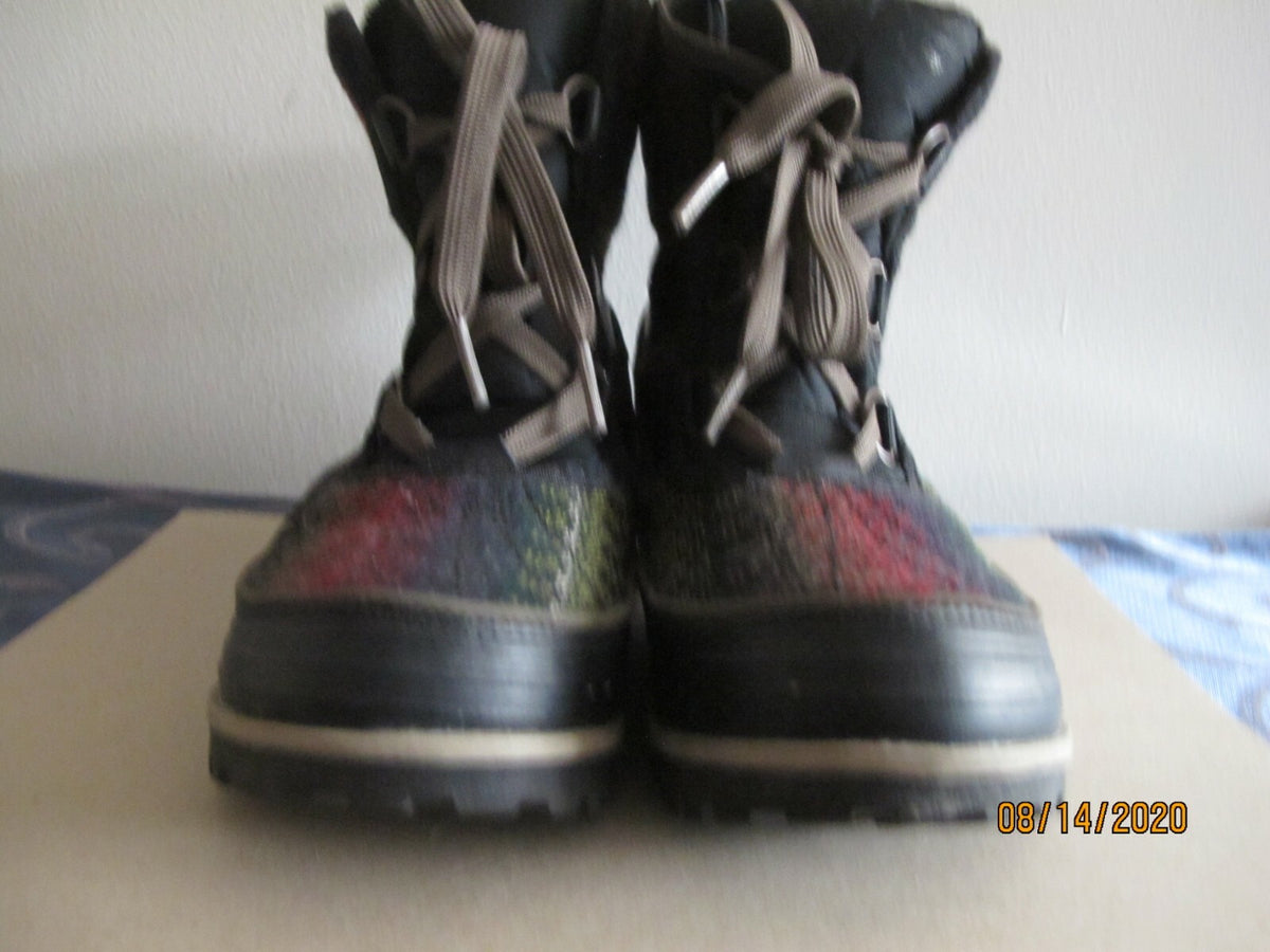 Sorel Women’s Black Multi Color Waterproof Boots Size 8 Fits 7.5