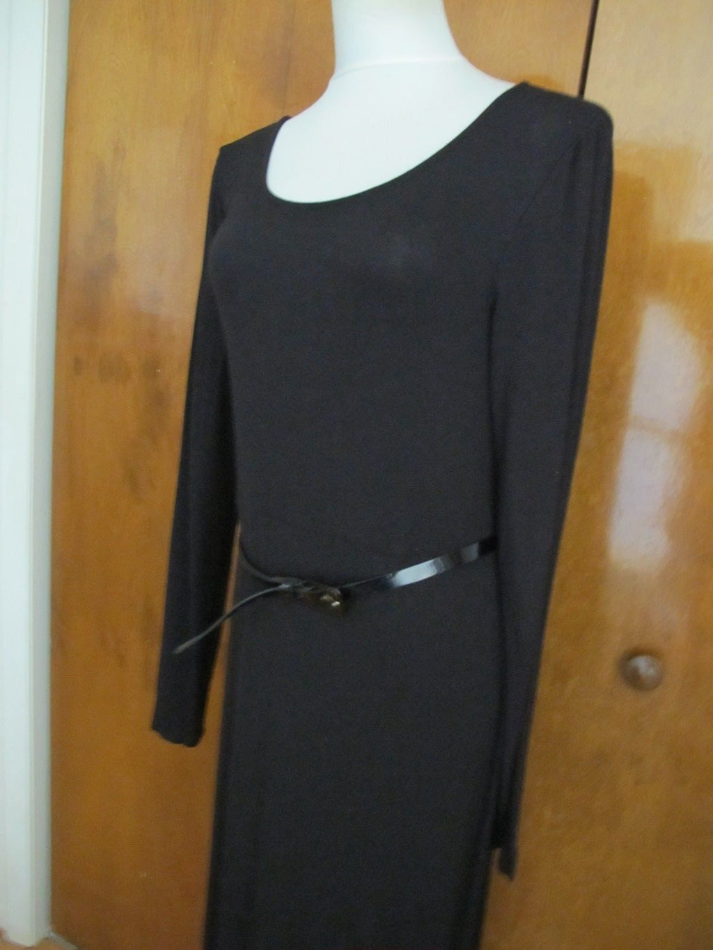 Armani Exchange Women's Rayon Black Evening Dress 