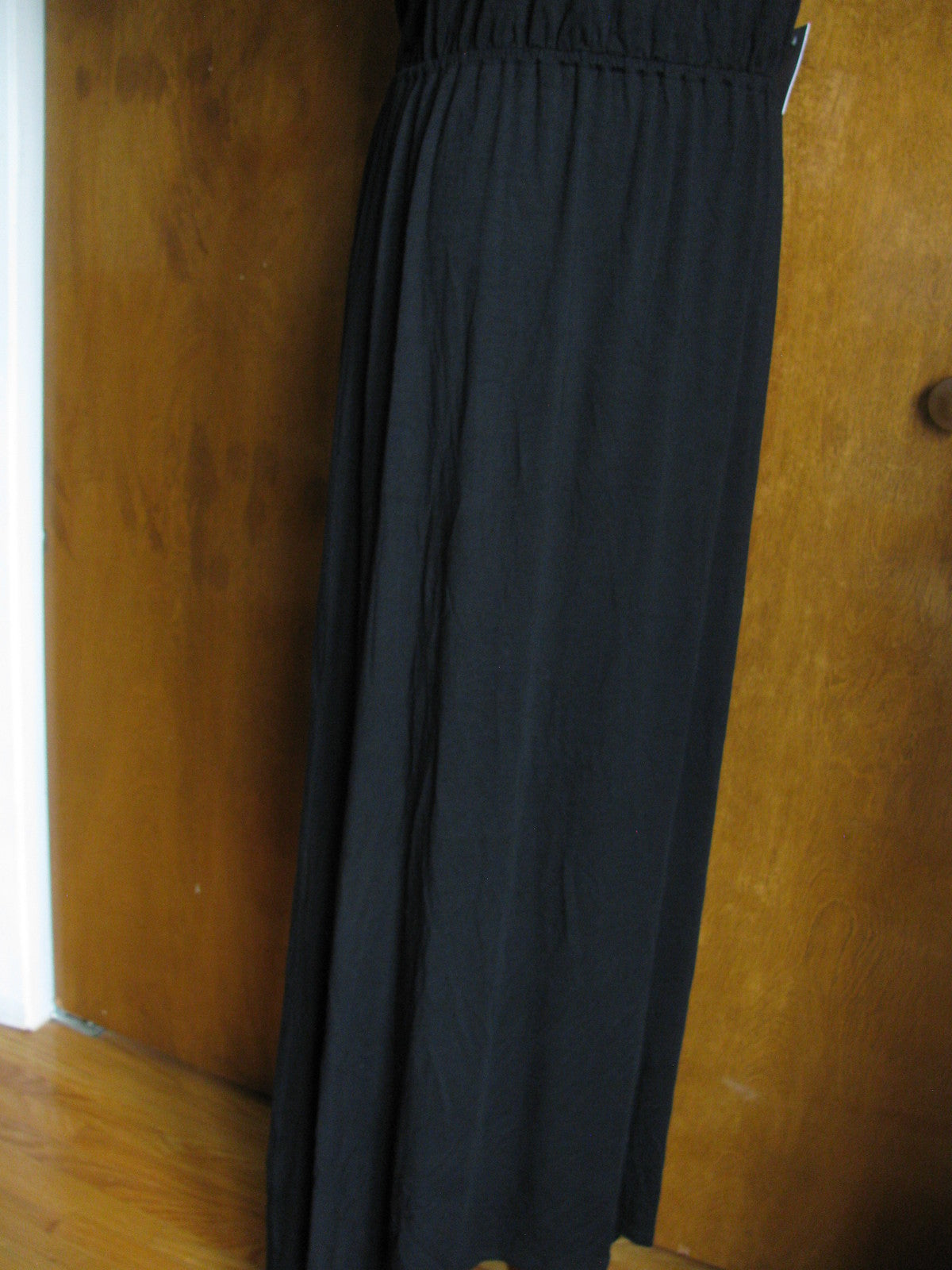 Ella Moss women’s black fitted rayon evening dress Large 