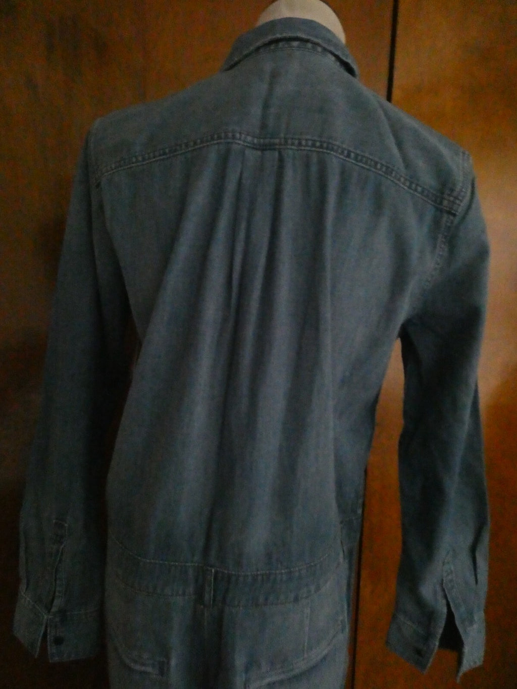 Gap Denim Jeans Blue Cotton Long Sleeves Jumper Jumpsuit Medium