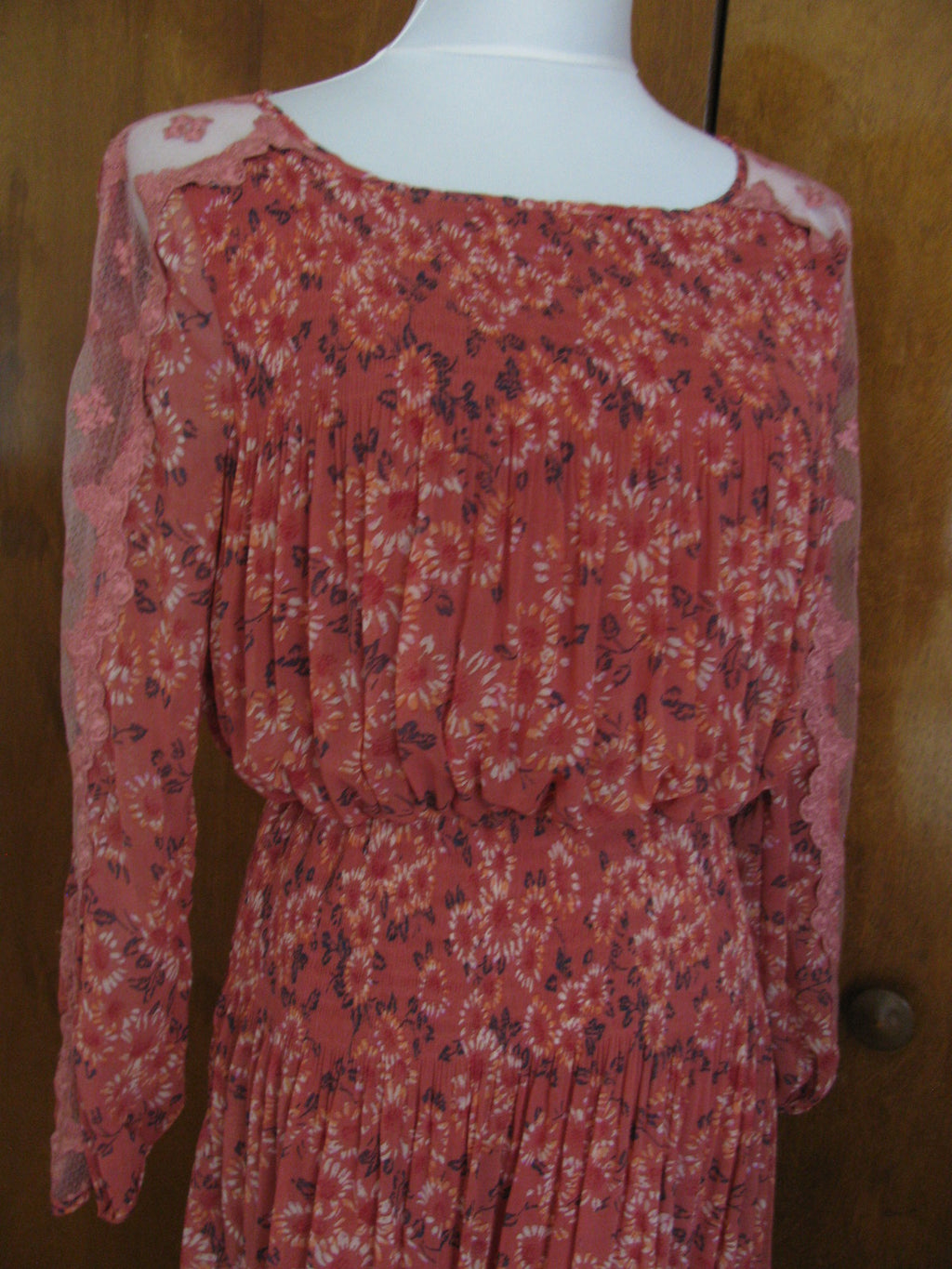 Free People women’s rose glow combo dress size Small
