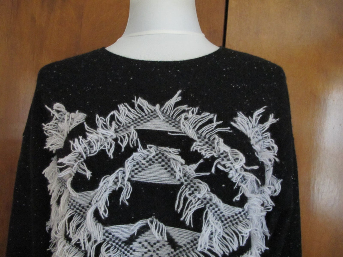 Aqua Women's Black Gray Cashmere Medium