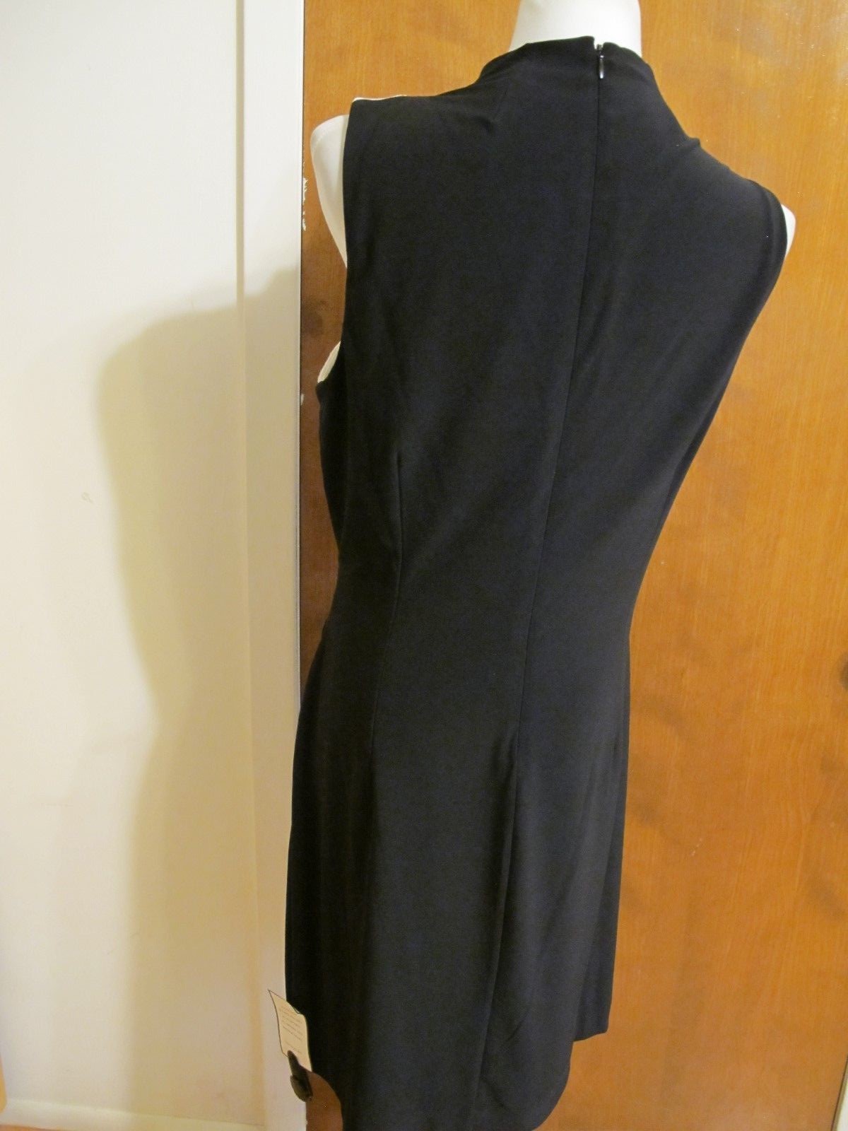 Ralph Lauren Women's Black White Evening Lined Dress 14