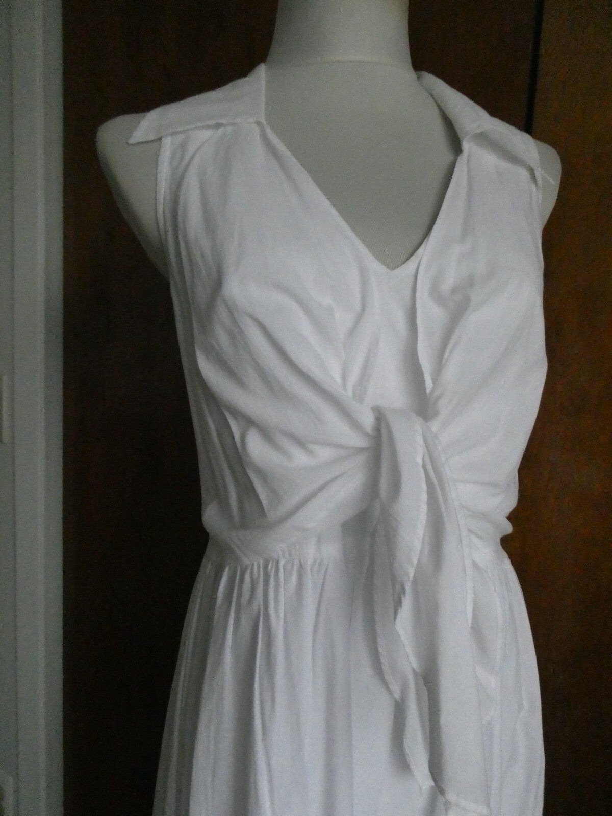 Laundry By Design women's white/black lined gorgeous one-piece dress size 12