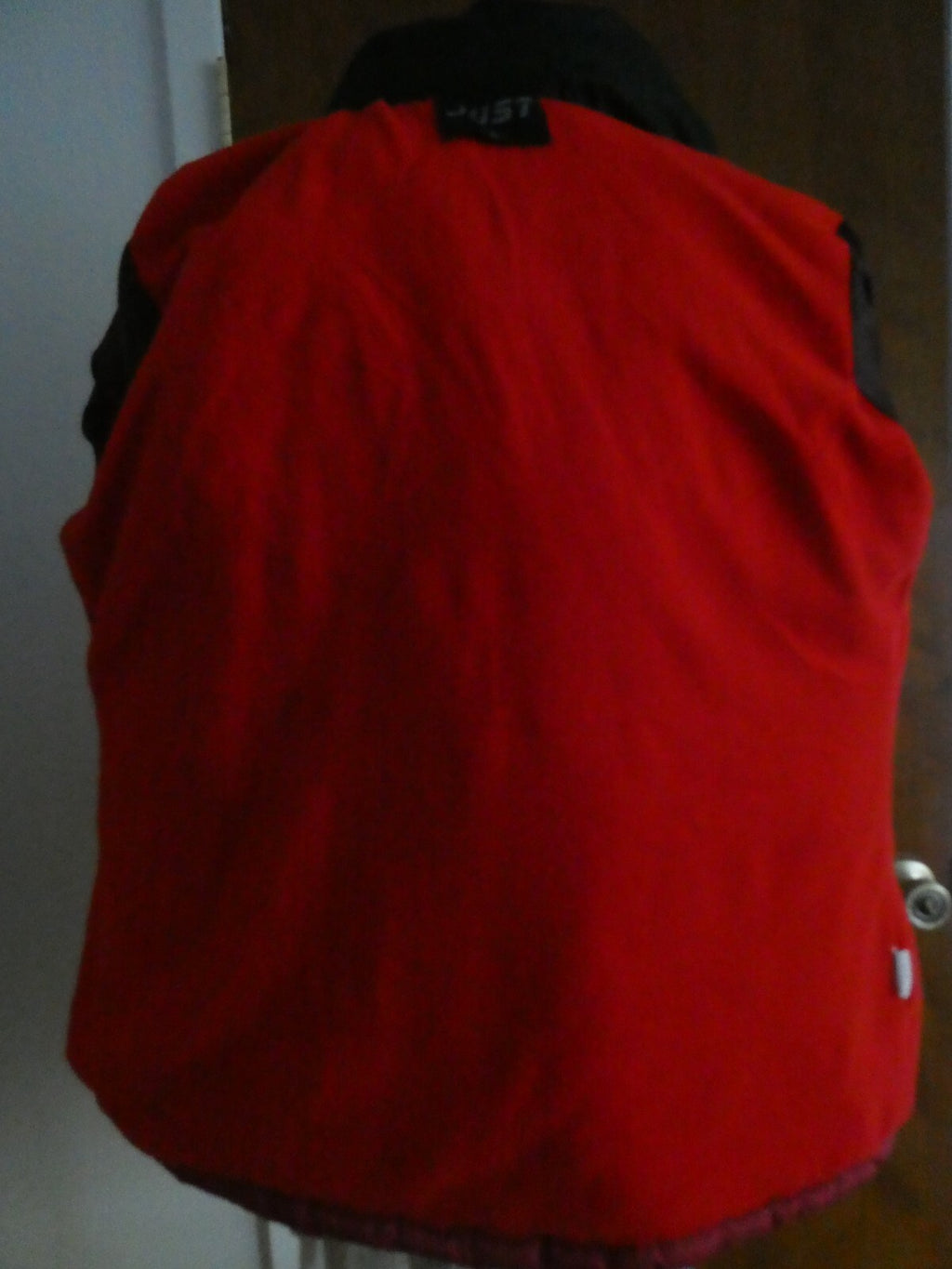 JUST Women’s Jacket Coat Red/Black Removable Hooded Size Small