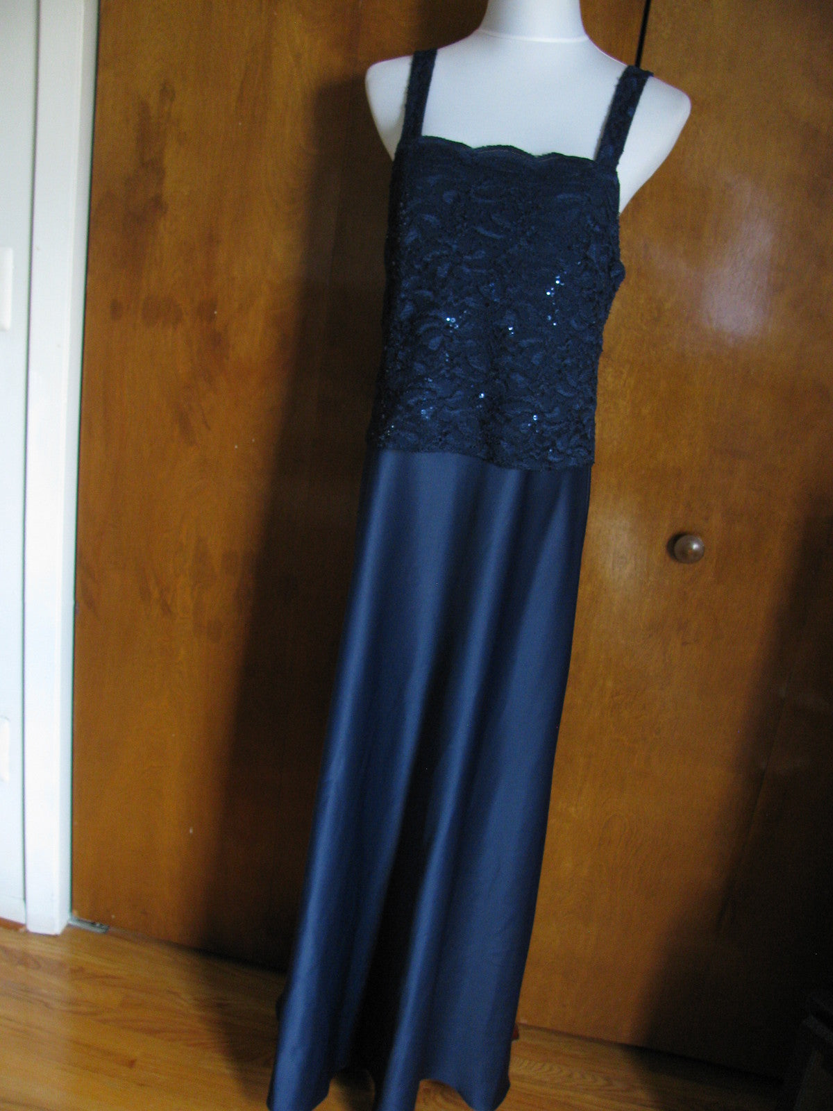 Alex evenings women’s navy maxi dress size 14