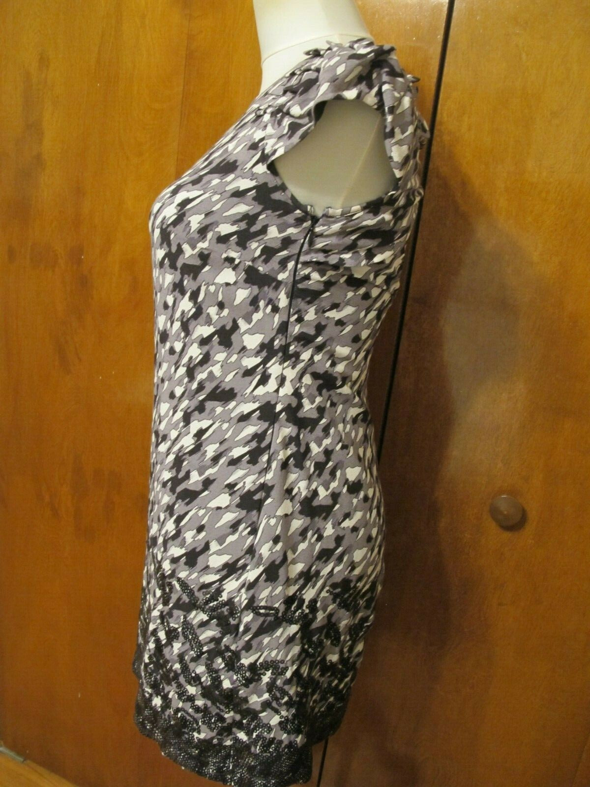 Hype women's multi color sequin sparked lined detailed evening viscose dress 2
