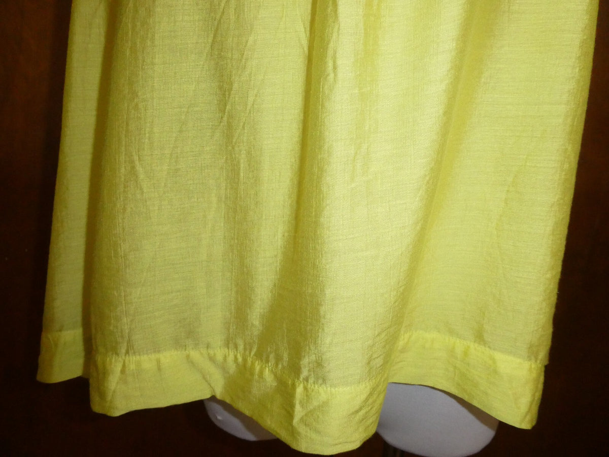 Anthropologie Maeve Women’s Canary Yellow Shoulder Top Blouse Medium, Large
