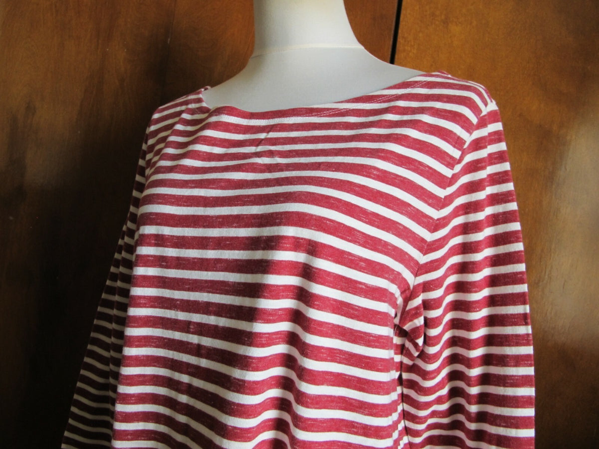 Gap Women's red white stripe dress size XLarge 