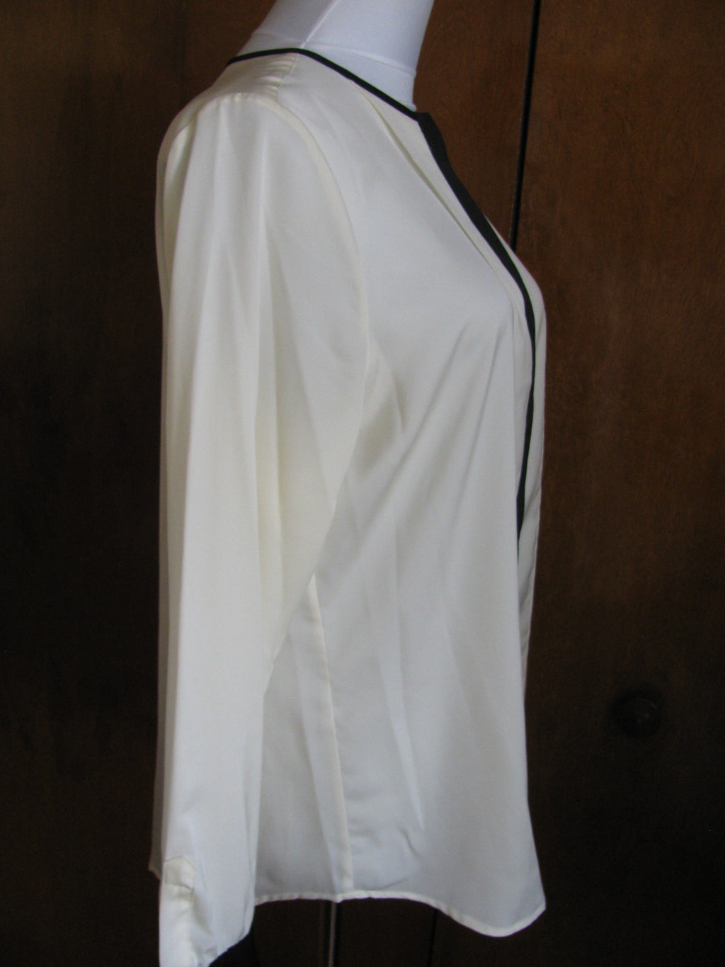 Ralph Lauren women's cream black detailed top New