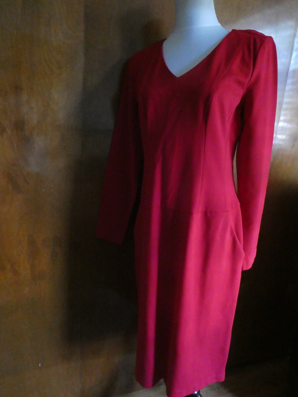 Talbots women's red long sleeves dress 12 $129