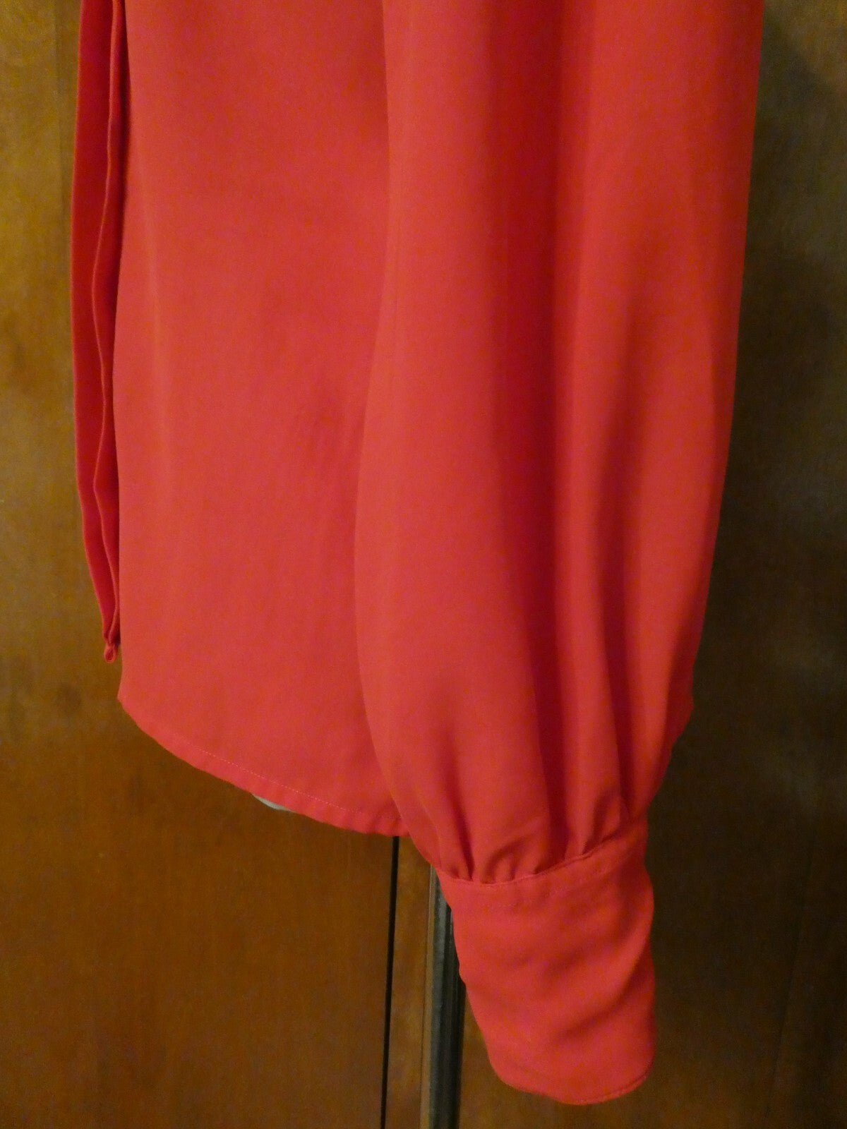 S.K. and Company Red Long Sleeve Stylish Blouse Top Size 12