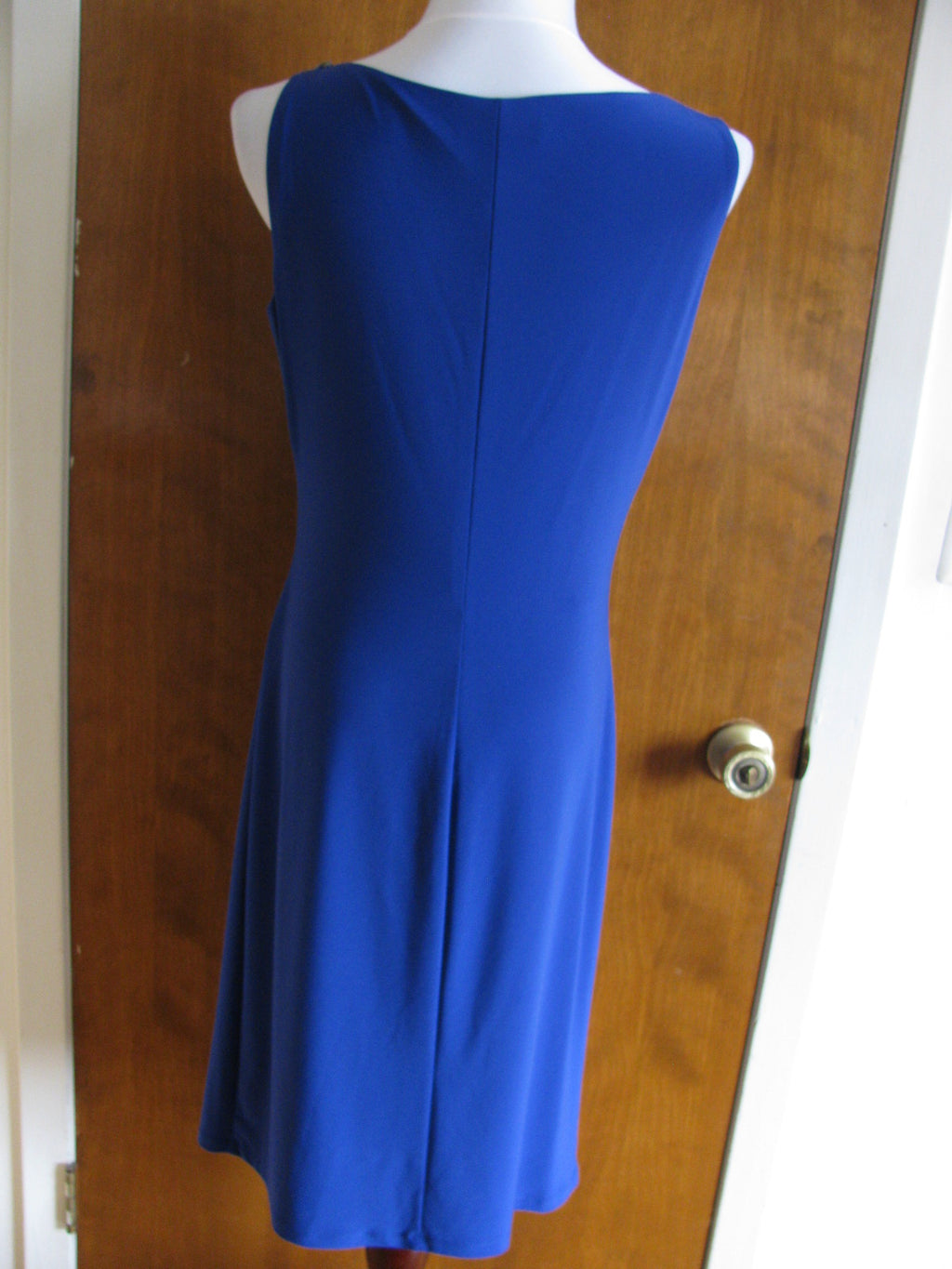Ralph Lauren women’s blue evening  drape dress New