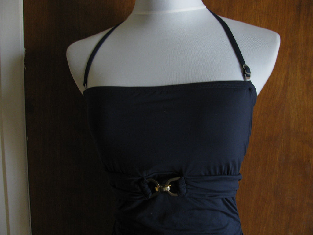 Michael Kors women's navy bedding suit top size Large 