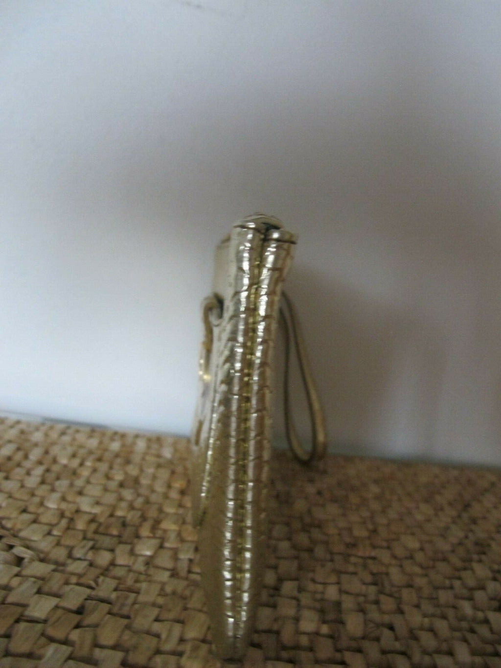Sharif Since 1827 Gold Makeup Bag Wrist Strap