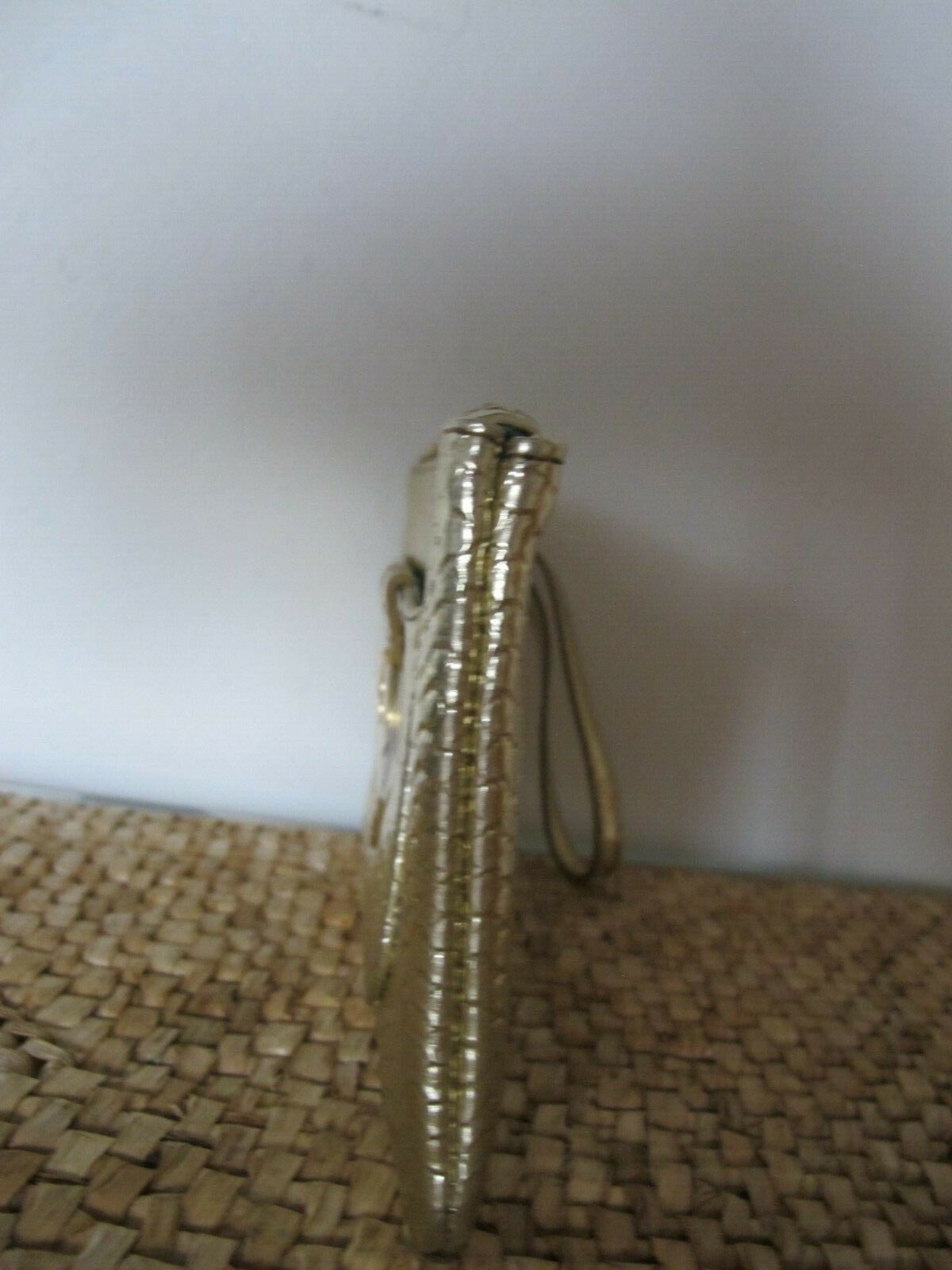 Sharif Since 1827 Gold Makeup Bag Wrist Strap