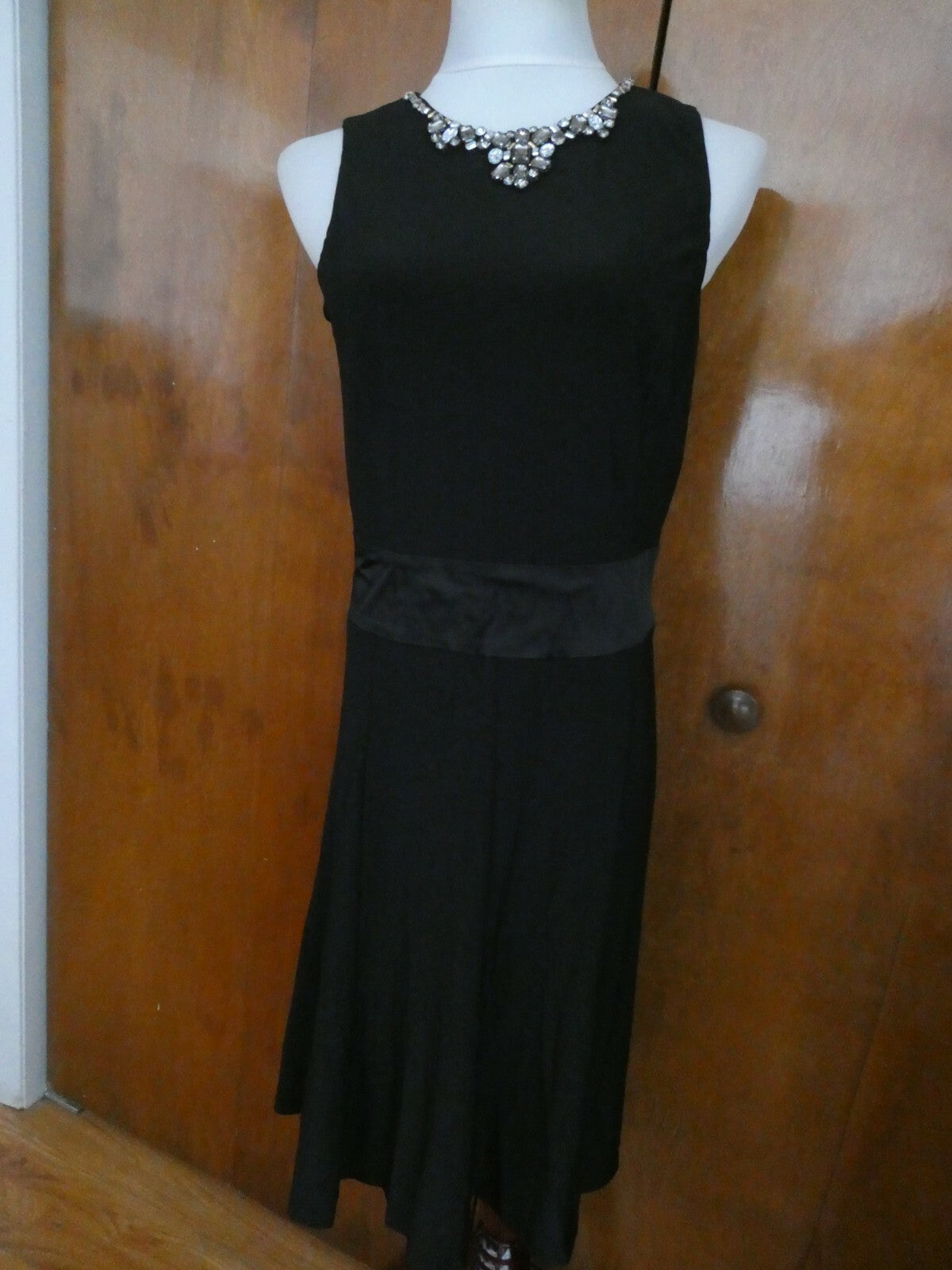 Ralph Lauren women’s black elegant neck Jersey evening dress