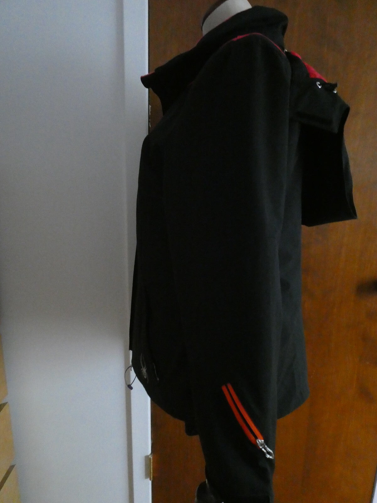 Women’s Spyder 3M Thinsulate Black Hooded Ski Snow Jacket Size 10
