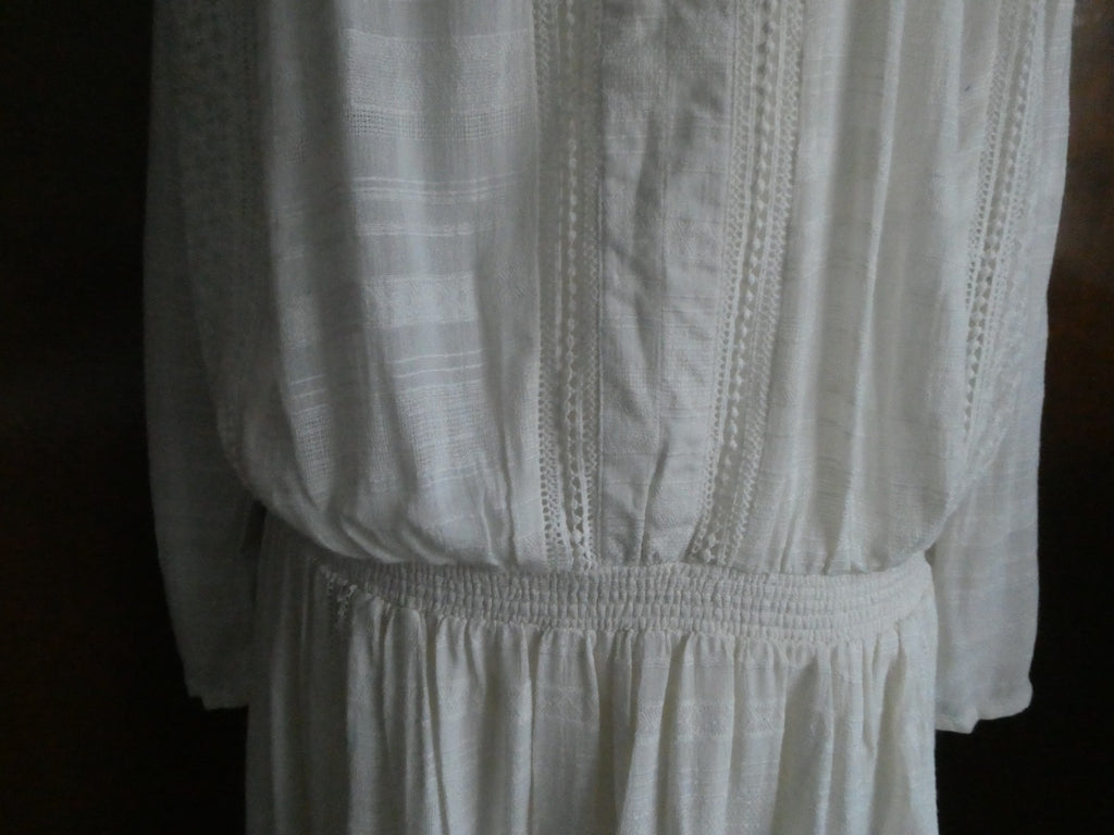 Free People women’s ivory 3/4 sleeves lined sweater dress size large