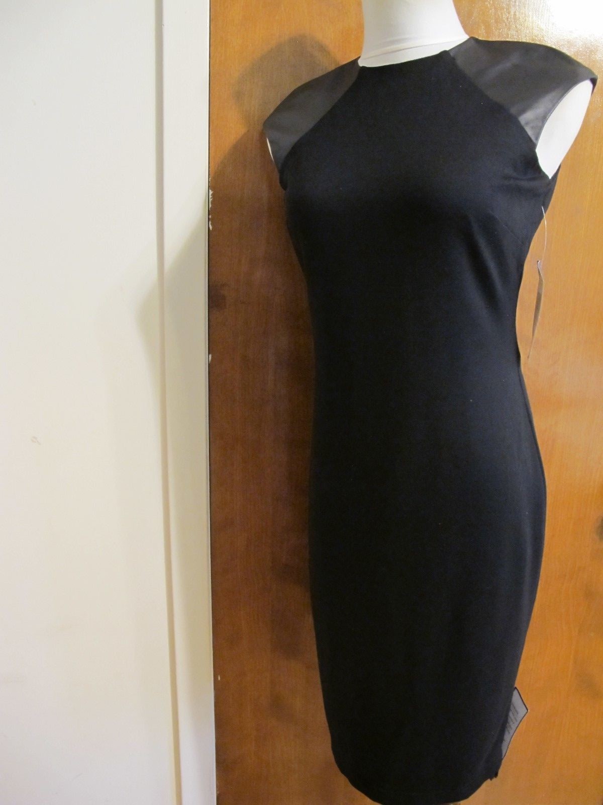 Ralph Lauren women's  leather insert black detailed  dress size 2 New