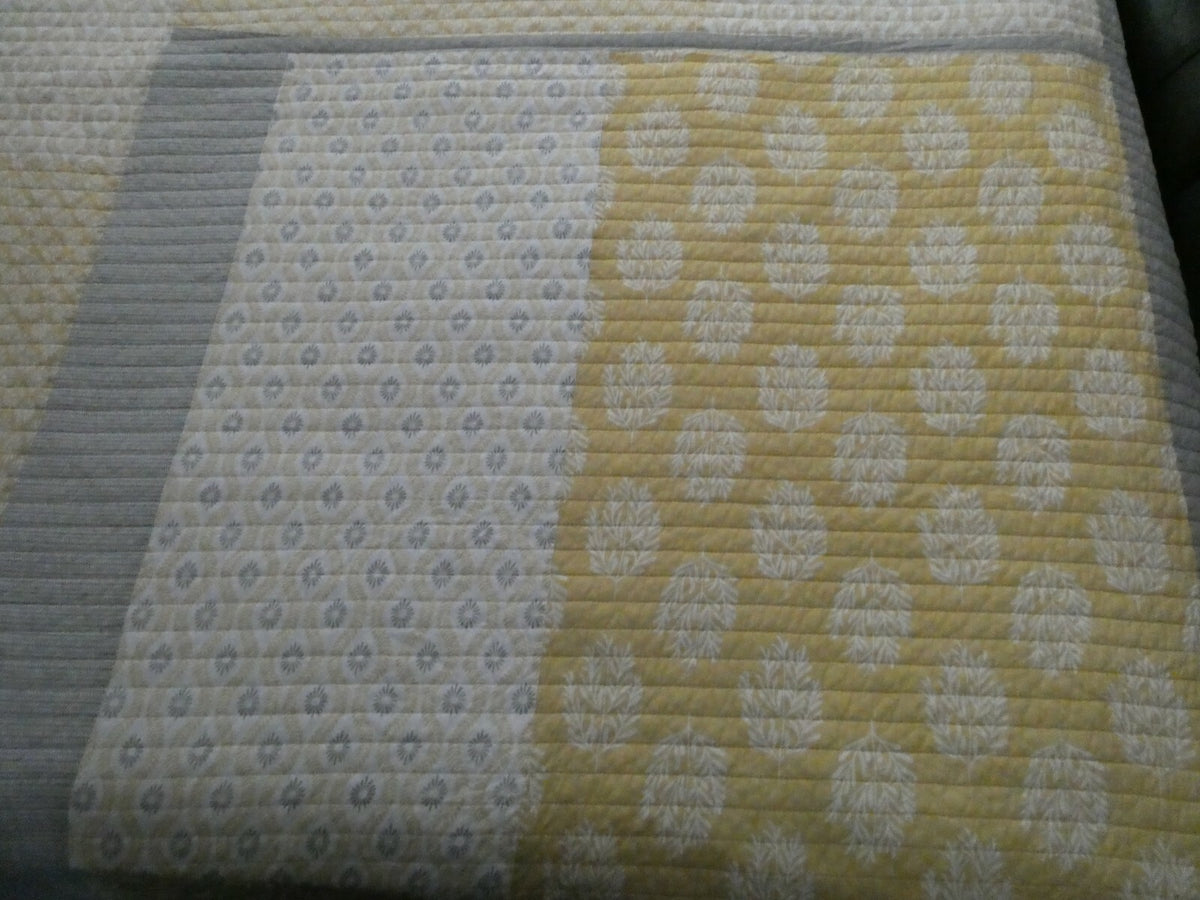 Sonoma Cotton Multicolored Full Queen Quilt With Shams 2-Piece Set Reversible 