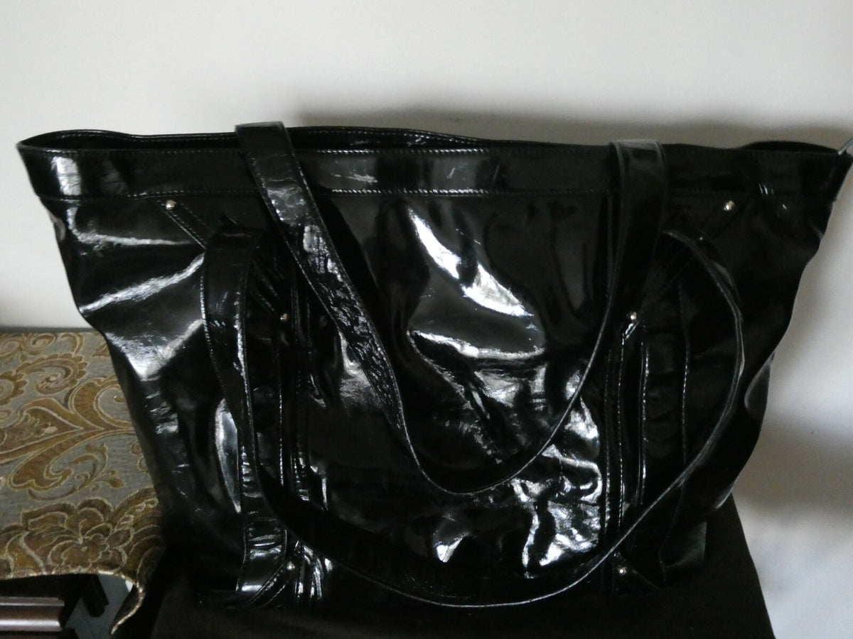 Kooba Women's Black Luggage Patent Leather Large Bag from Bloomingdales