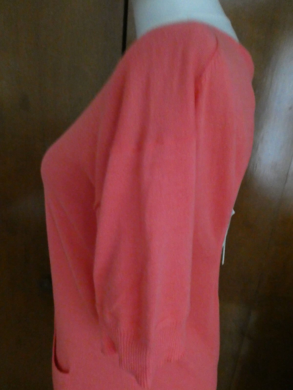 Smitten Women's Orange Sherbet Soft Cotton Detailed Tunic Long Top Size Medium 