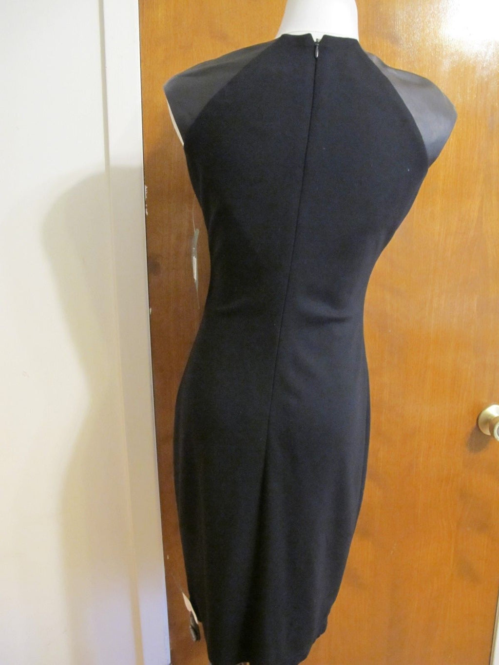 Ralph Lauren women's  leather insert black detailed  dress size 2 New