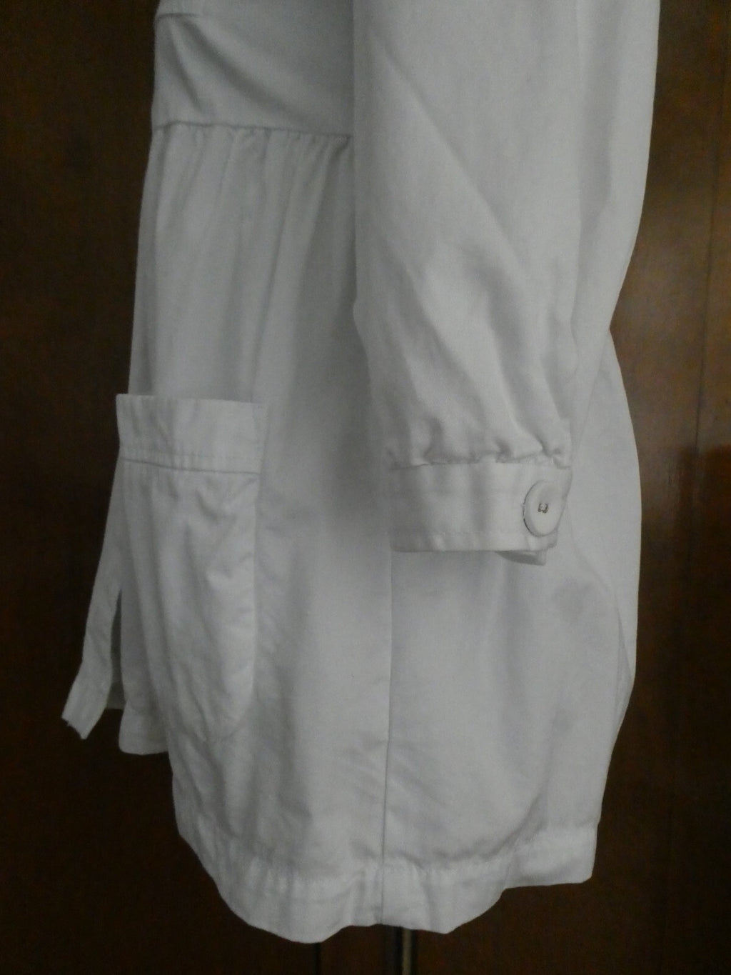 French Connection Women’s White Button-Down Cotton Lined Jacket Blazer Size 2