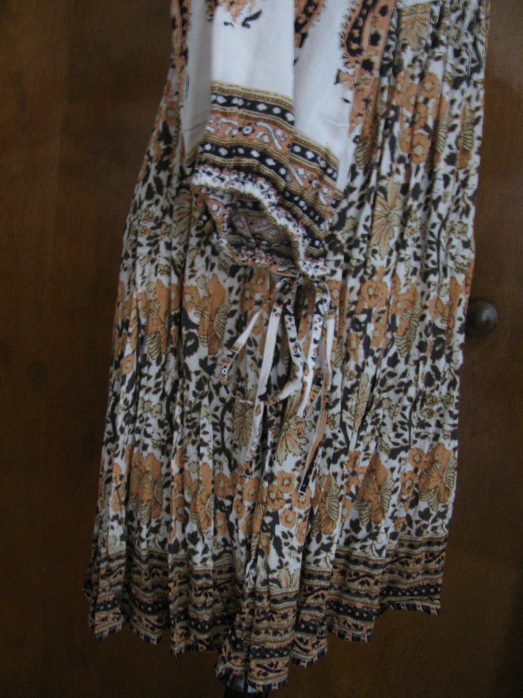Free People women’s soft rayon ivory combo mini New dress 