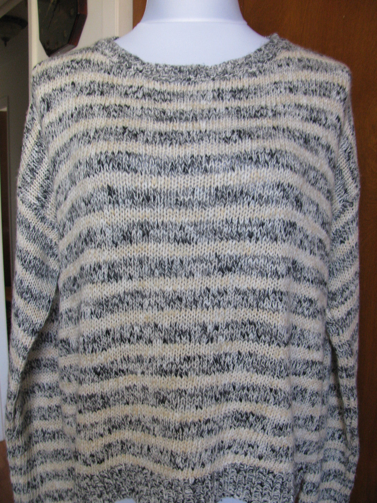 Denim & Supply women’s gray off white pullover Large New