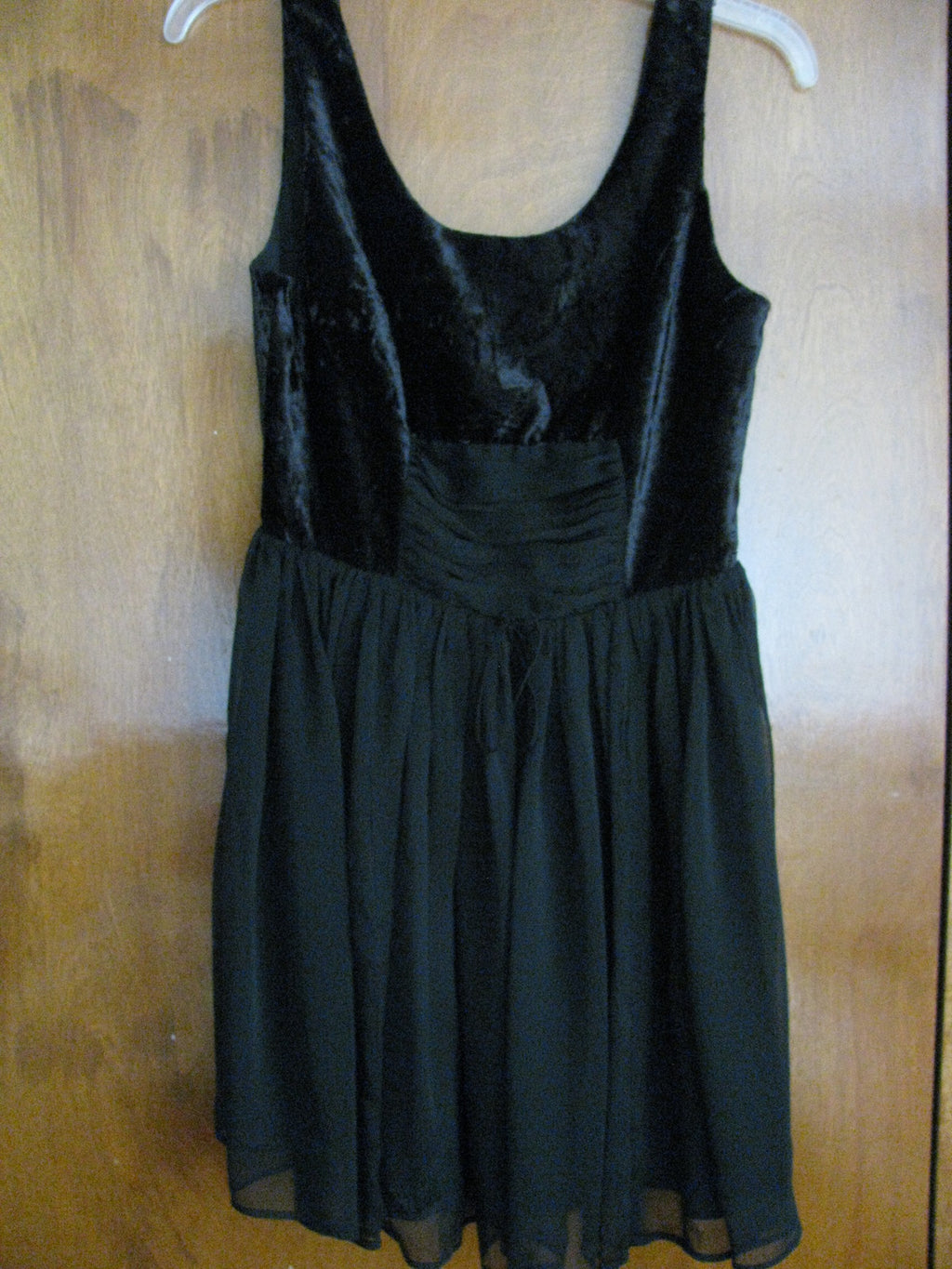 Free People women black detailed velour mesh lined dress size 2, 8, 12