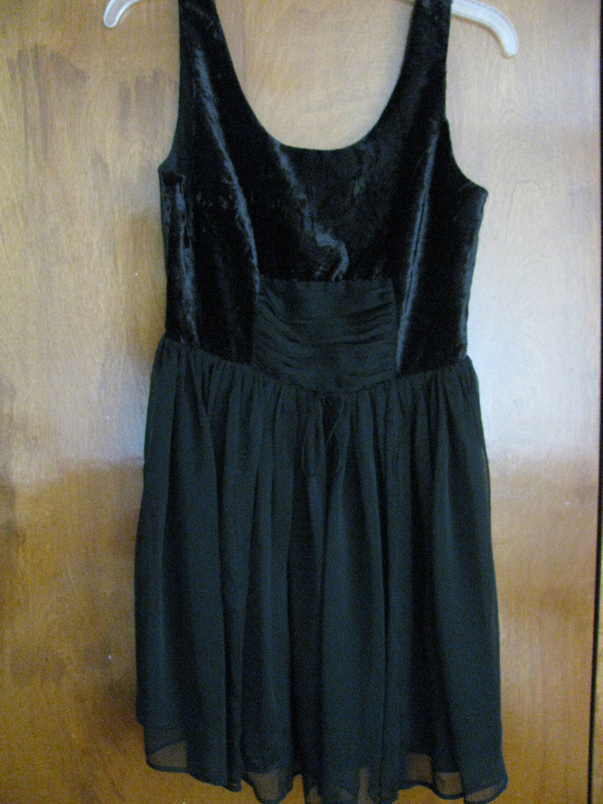 Free People women black detailed velour mesh lined dress size 2, 8, 12