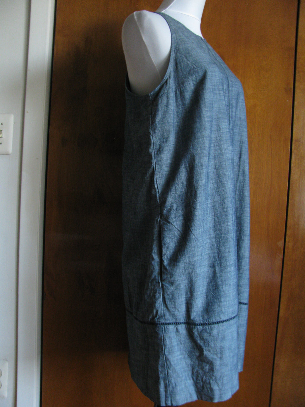 Gap women's gray cotton lined dress New