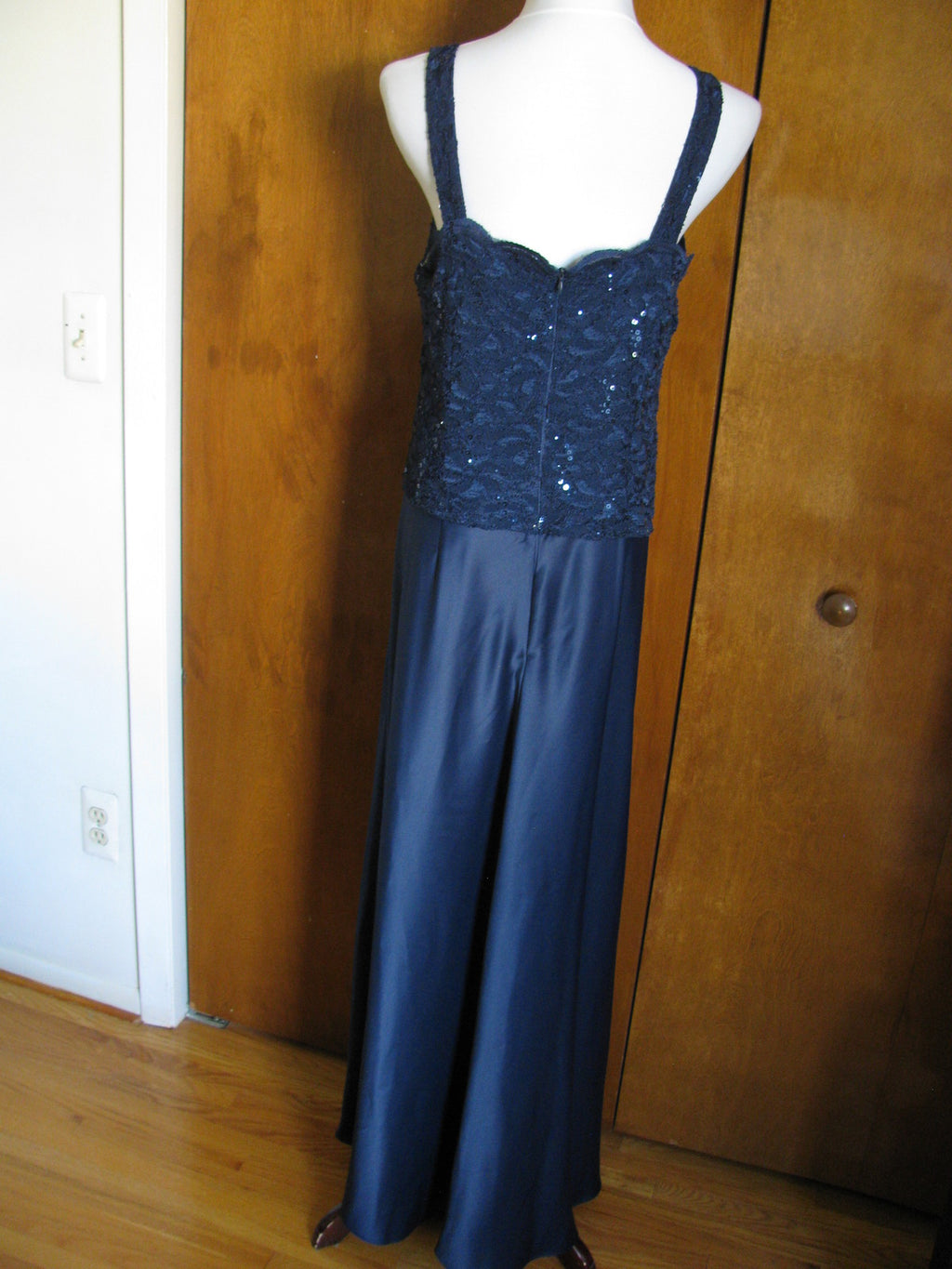 Alex evenings women’s navy maxi dress size 14