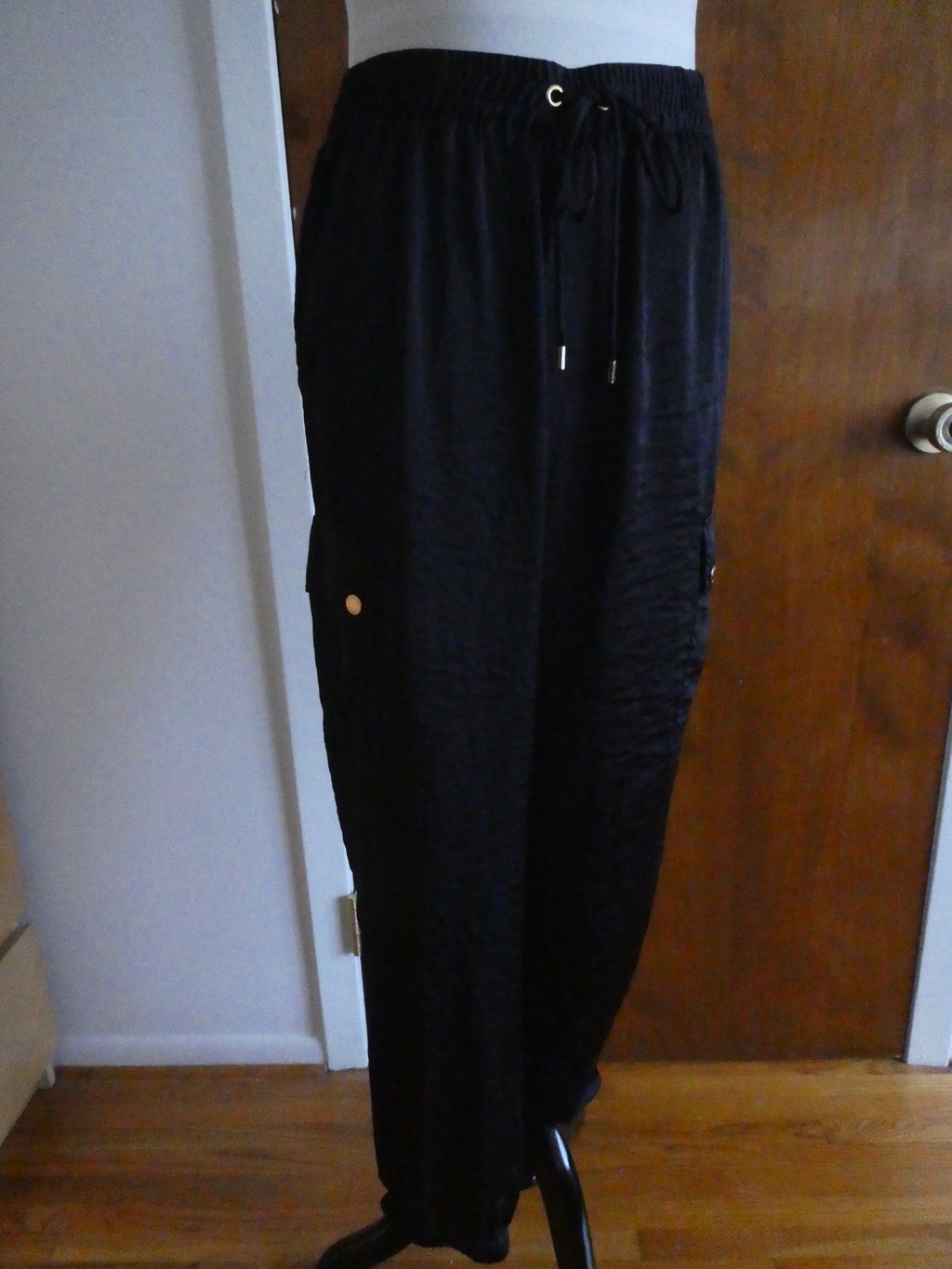 Michael Kors Jogger Pants Women Navy Front Pockets Elastic Waist 12 Bloomingdale