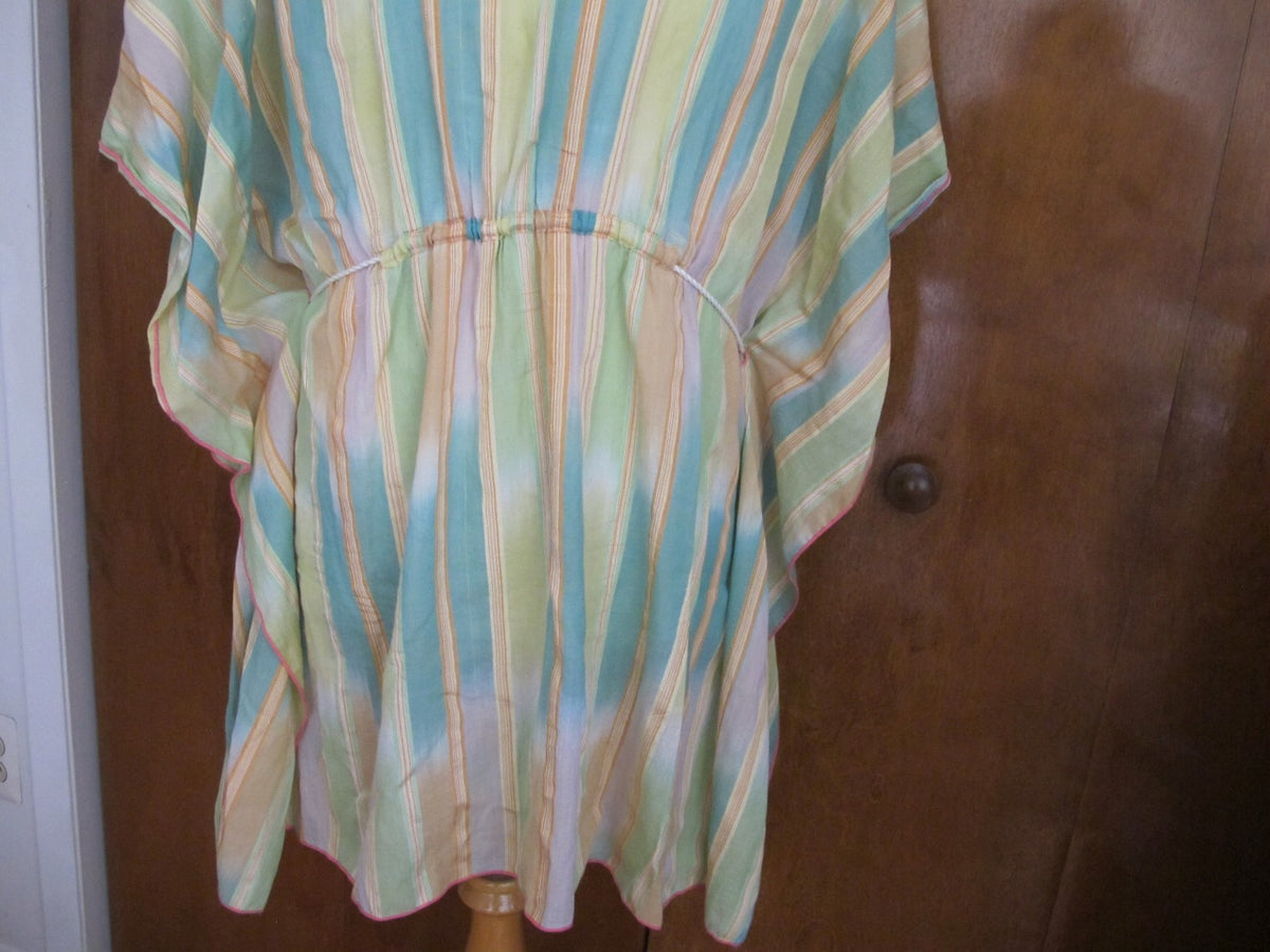 Anthropologie Lilka women’s swimsuit multi-color cotton rayon cover up dress